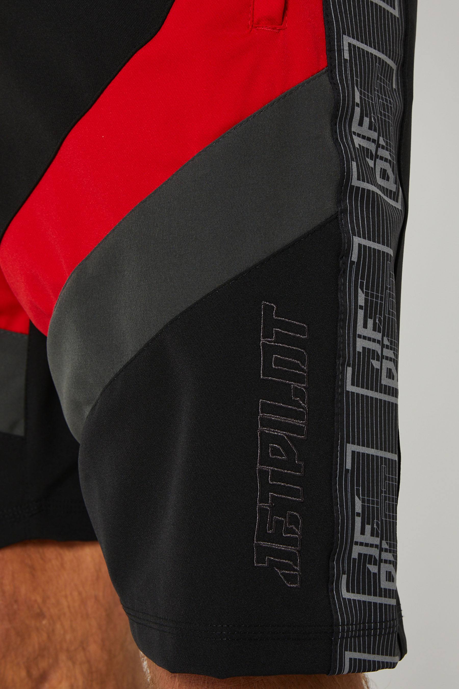 Jetpilot Optimum Mens Boardshorts Black Red 4