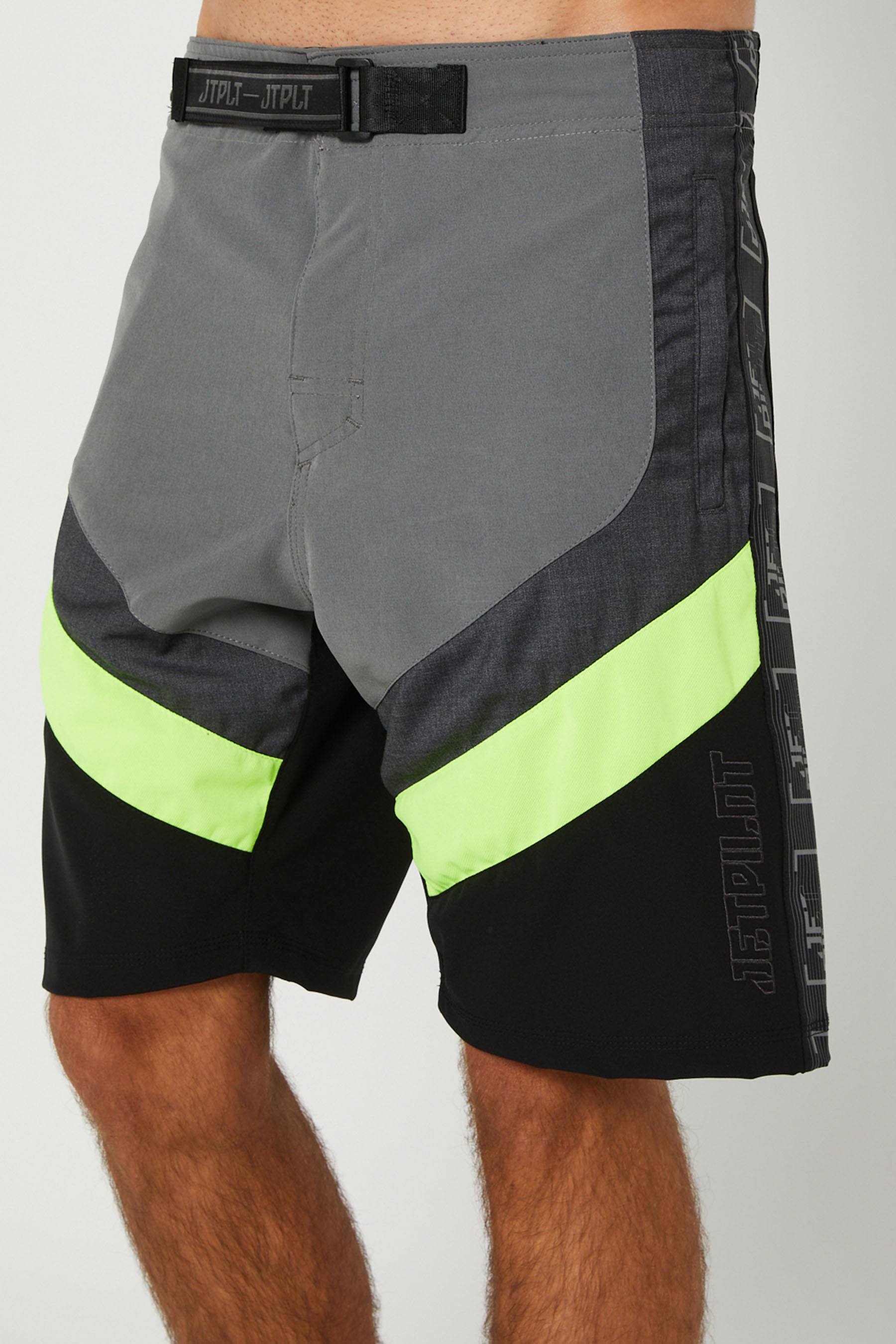 Jetpilot Optimum Mens Boardshorts Grey Yellow 7