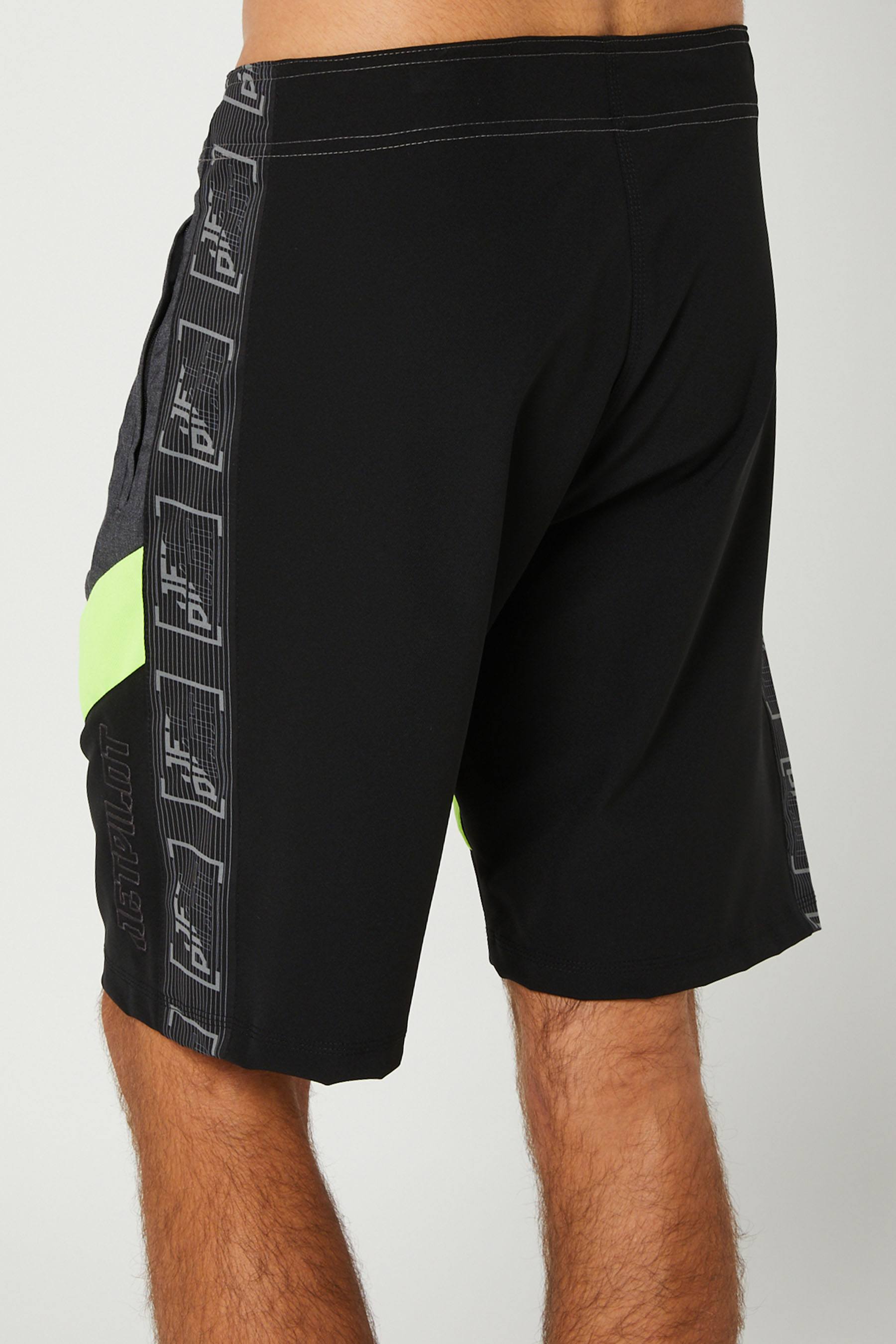 Jetpilot Optimum Mens Boardshorts Grey Yellow 6