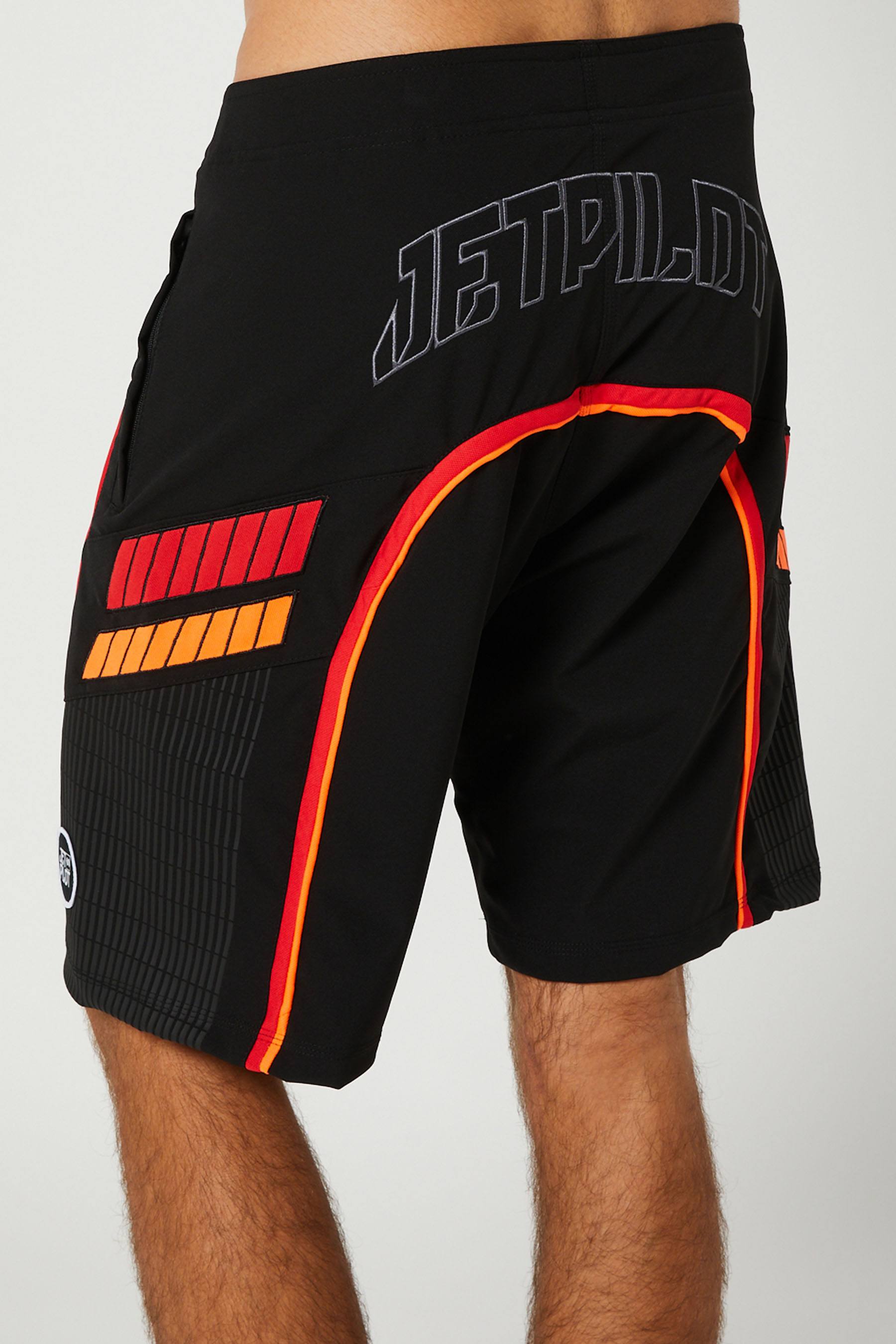 Jetpilot Full Pro 3.0 Mens Boardshorts Black Red 6