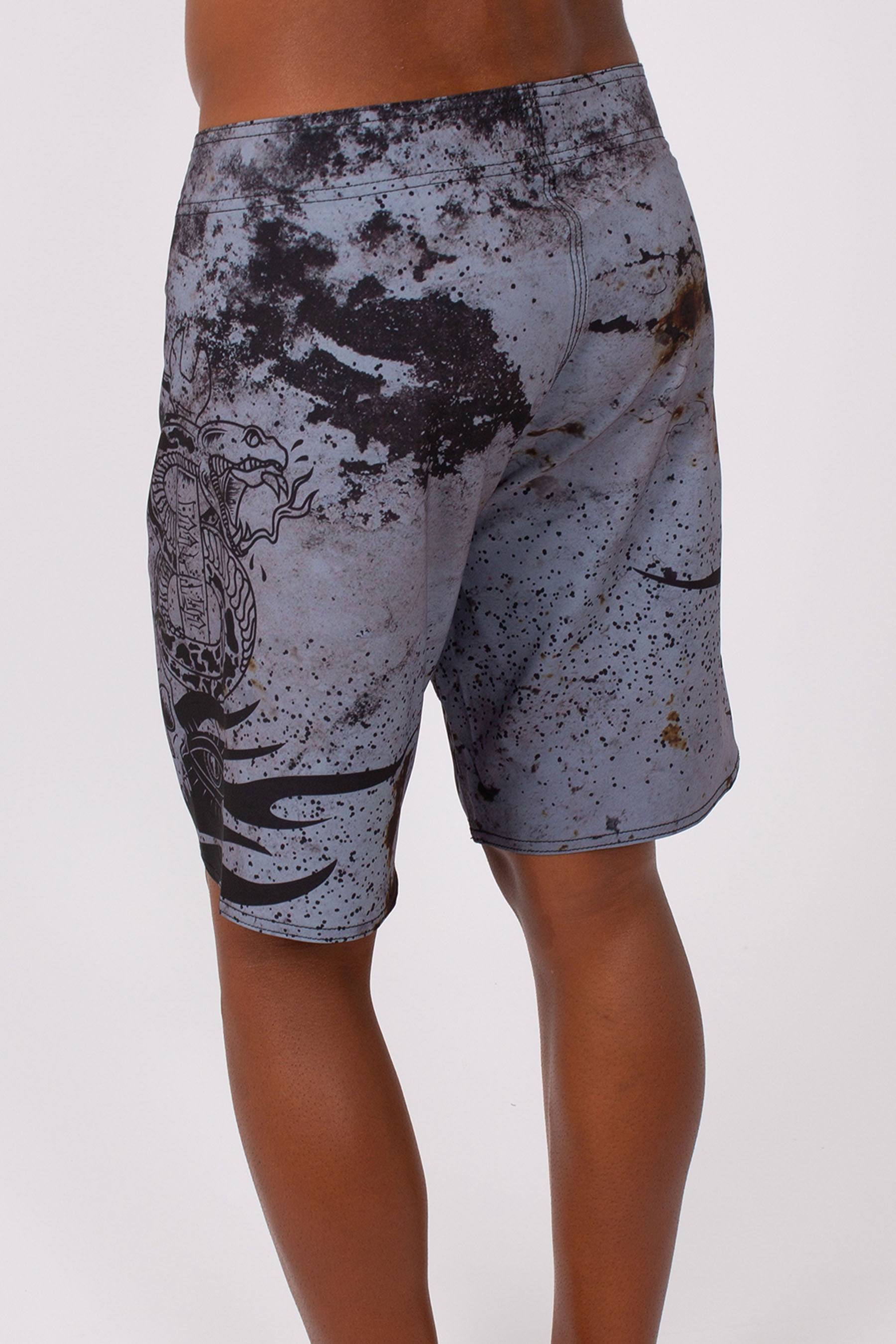 Tatts Mens Boardshorts Charcoal 4
