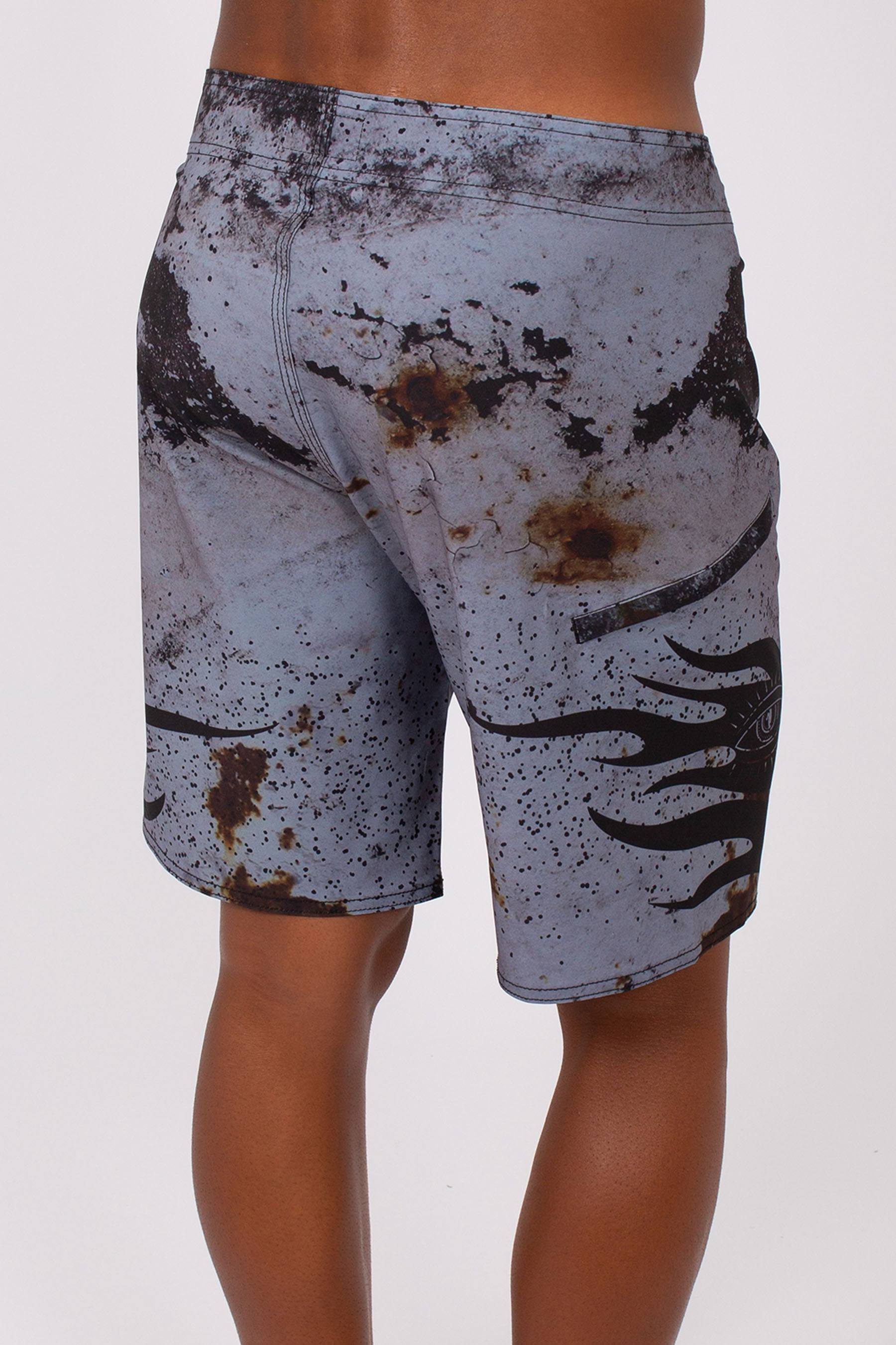 Tatts Mens Boardshorts Charcoal 7