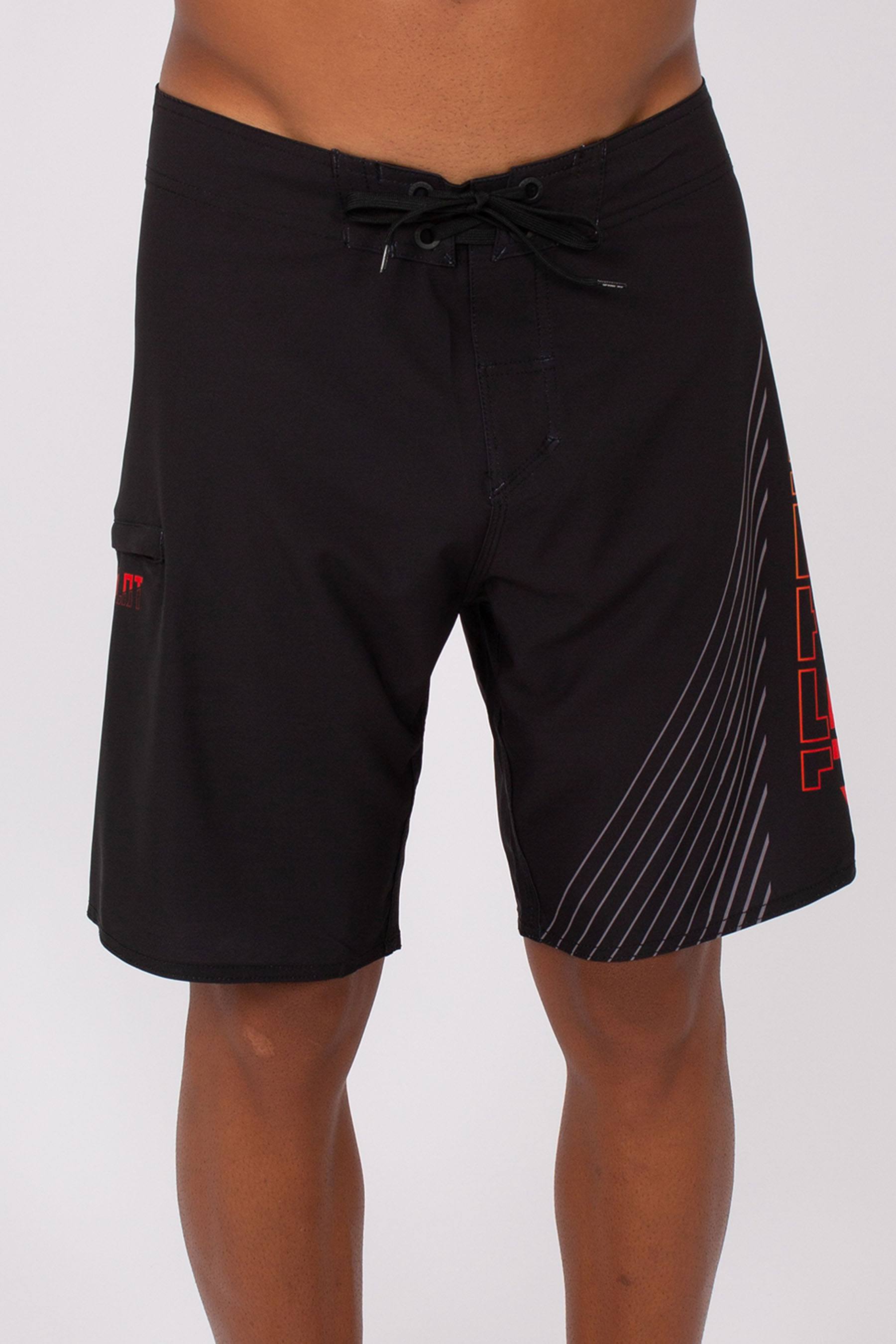 Super Splice Mens Rideshort Black Red 2