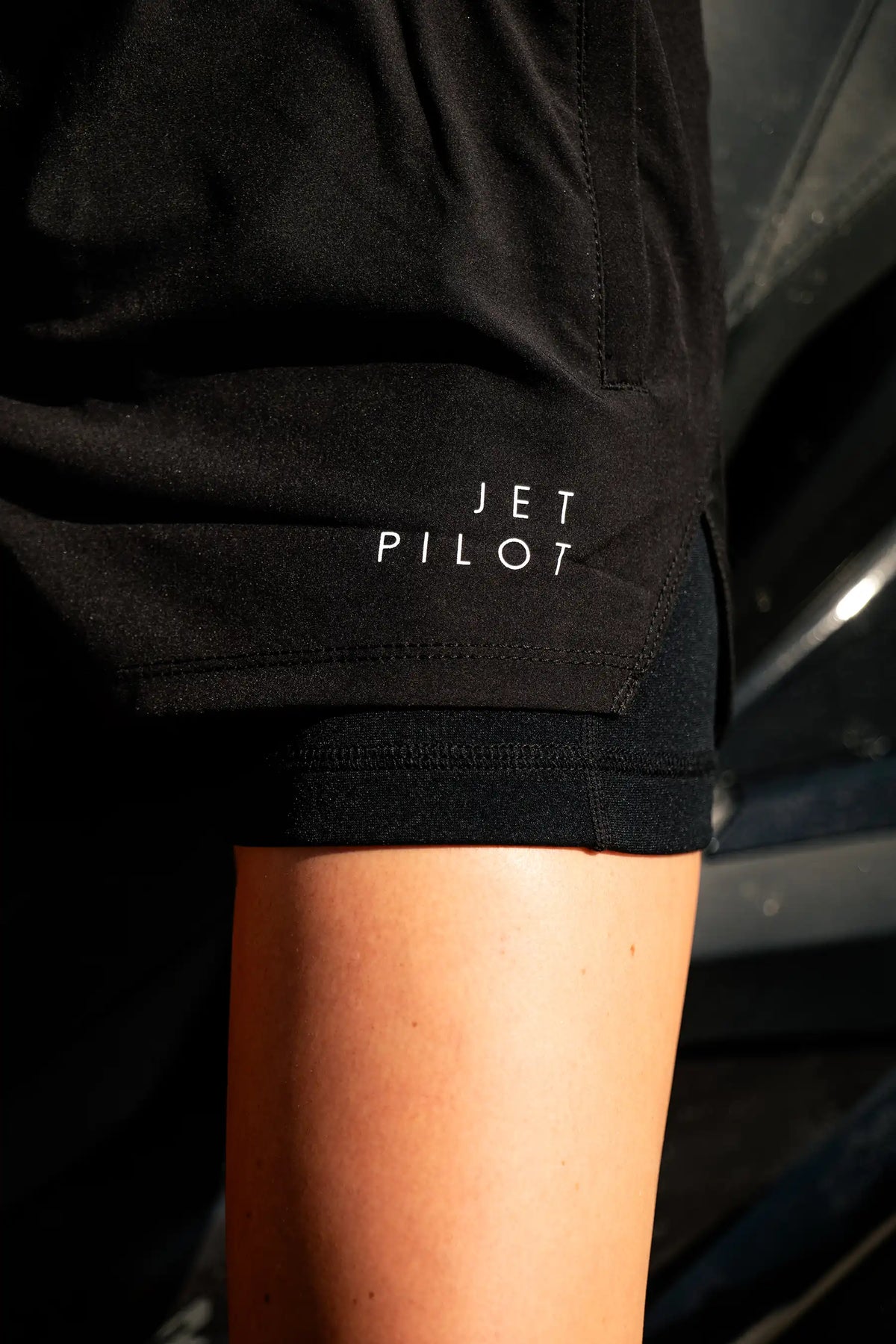 Jetpilot Corp Ladies Elastic Waist Rideshort - Black