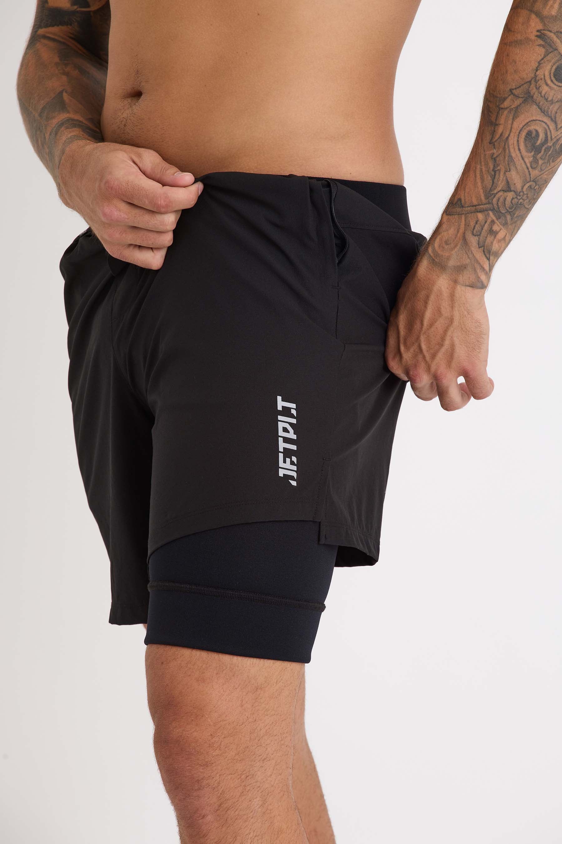 S24910 Jetpilot Rideshort Neo - Black - 1 — view 1 (3)