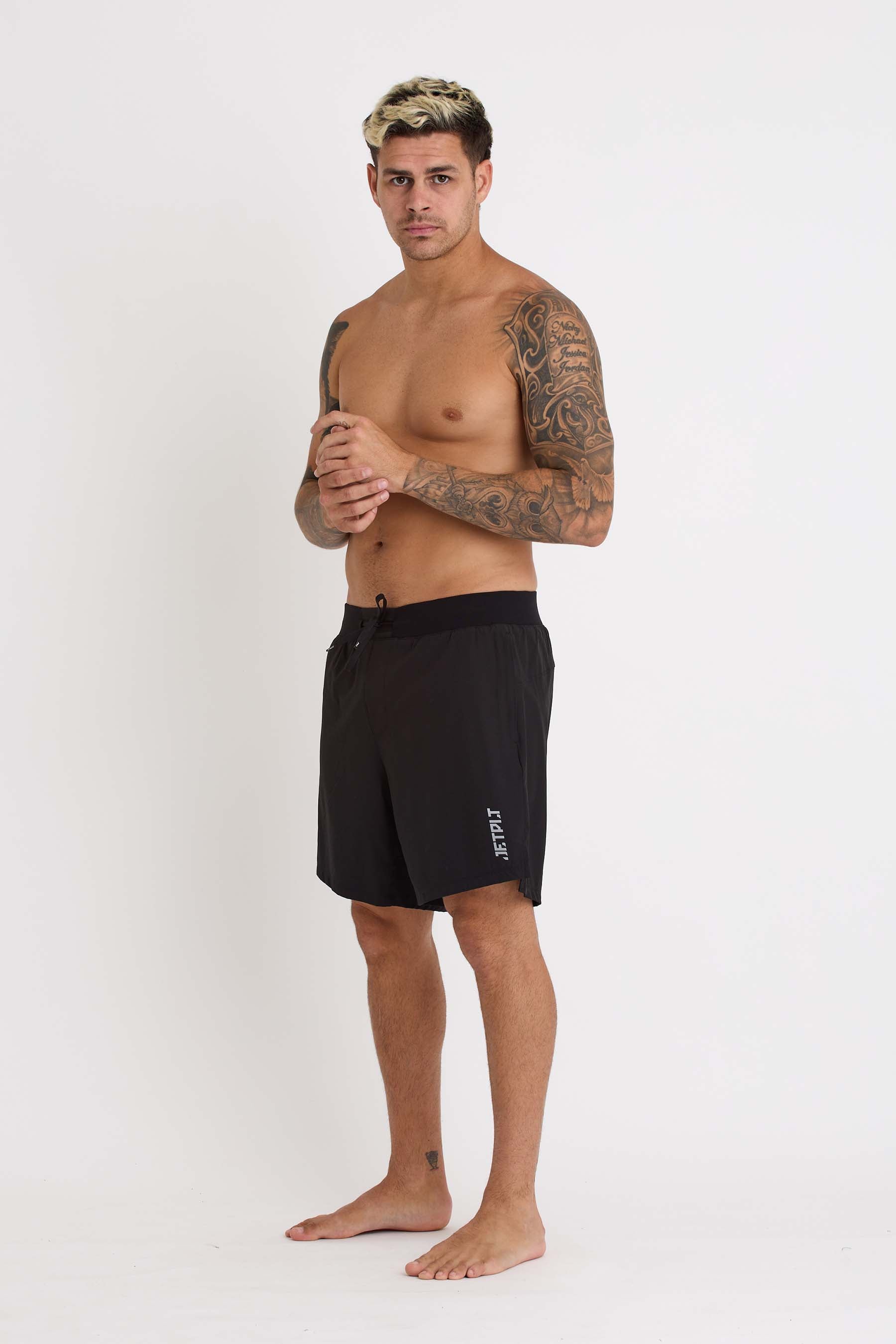 S24915 Jetpilot Rideshort Lycra - Black - 1 — view 4 (3)