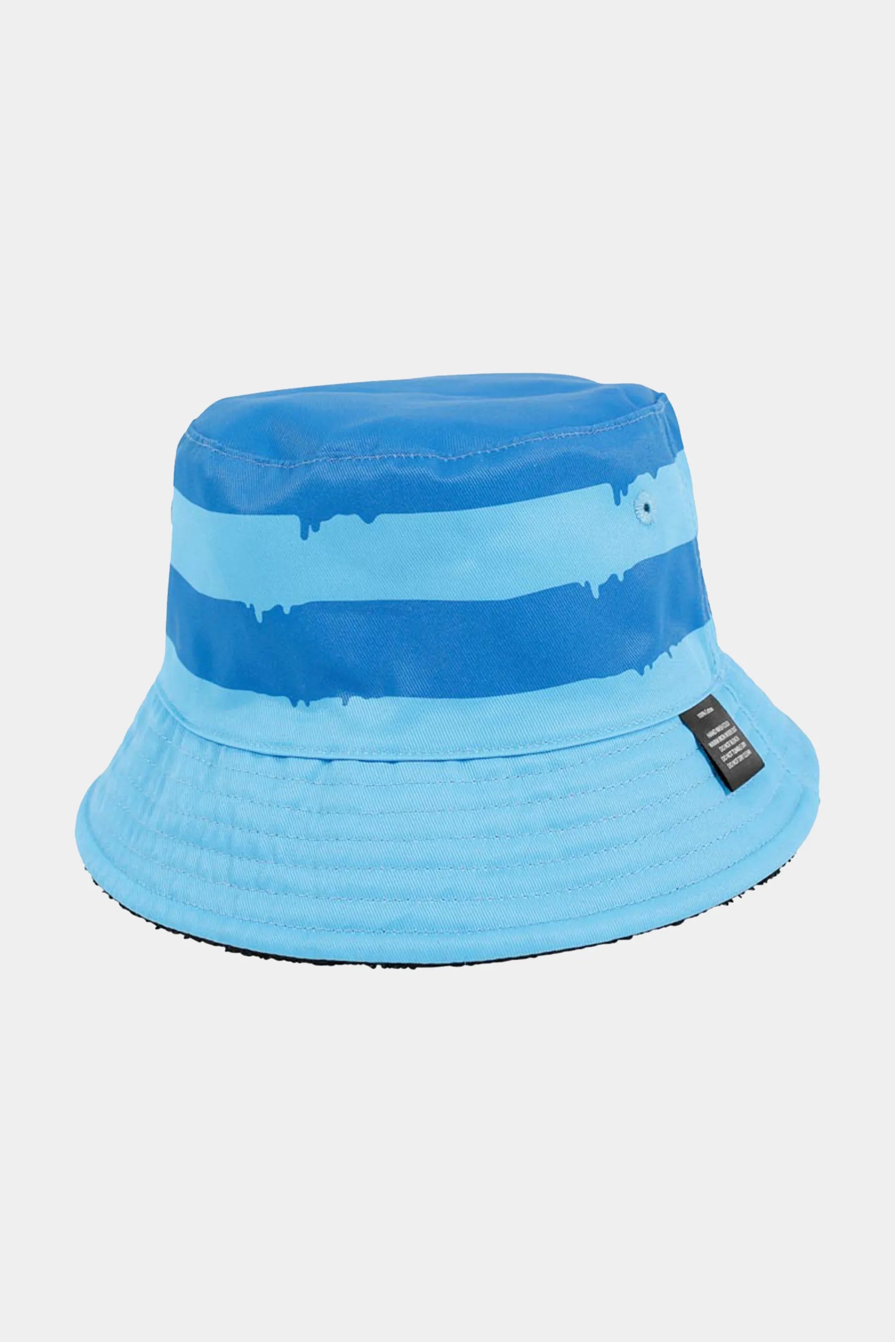 Jetpilot Youth Reversible Bucket Hat - Black/Blue Back Blue