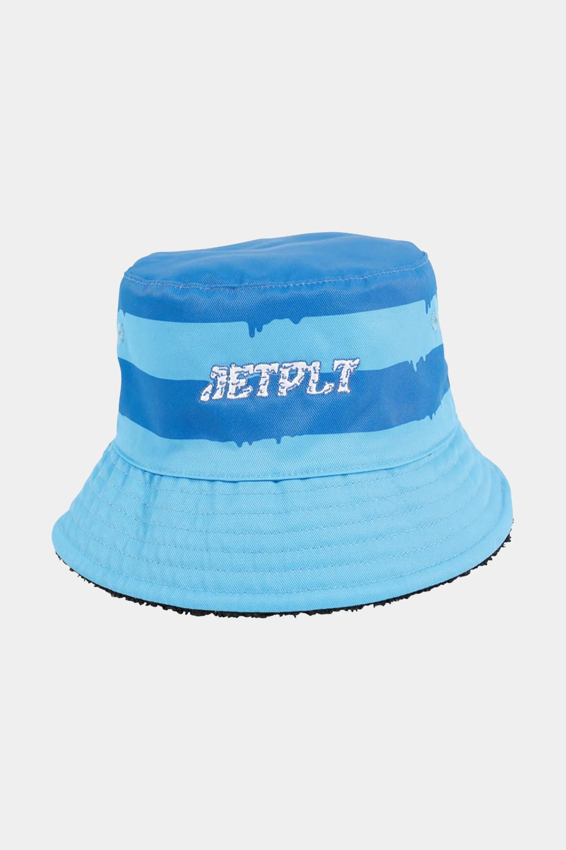 Jetpilot Youth Reversible Bucket Hat - Black/Blue Blue Front