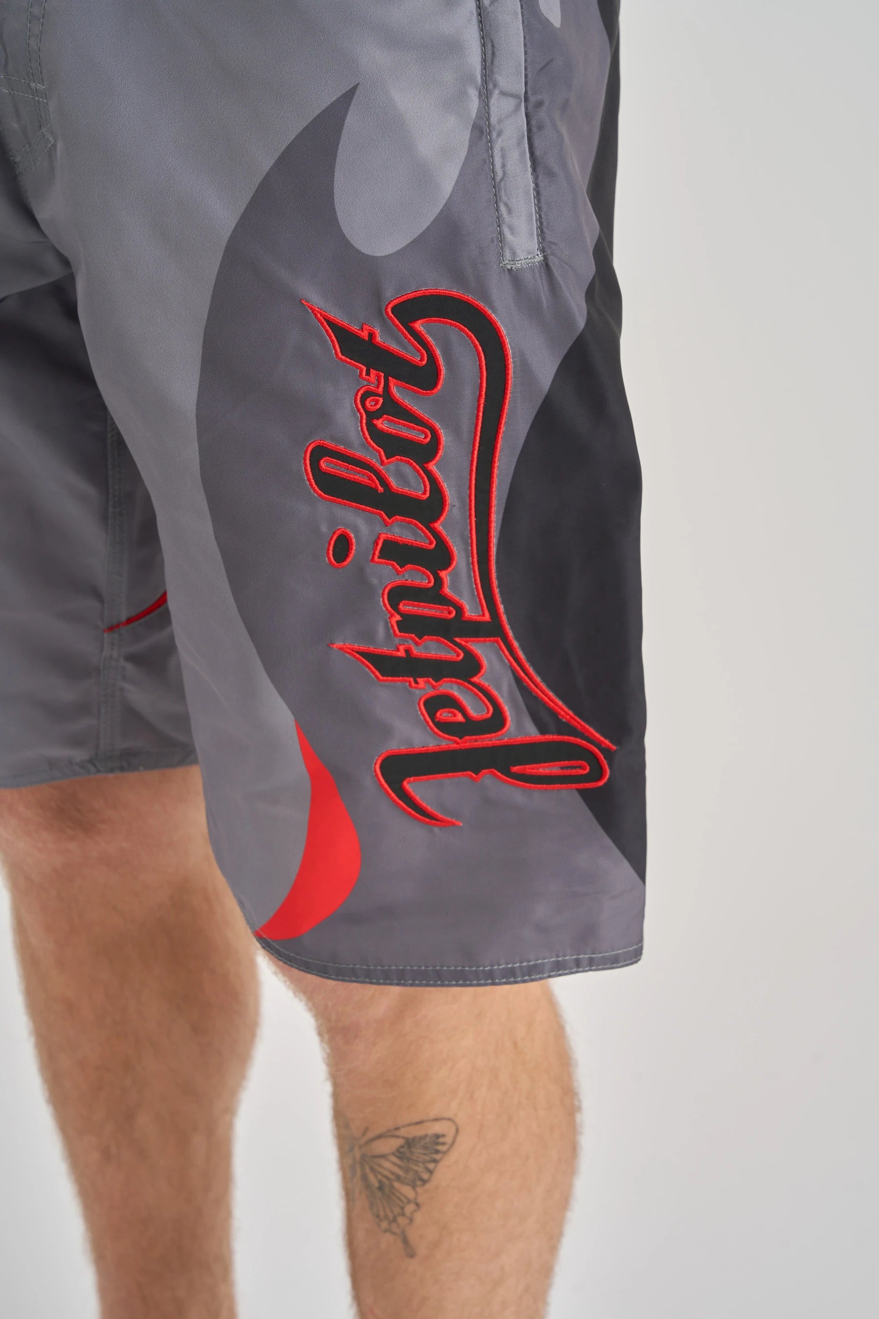 Jetpilot Hardcore Boardshort - Charcoal/Red 8