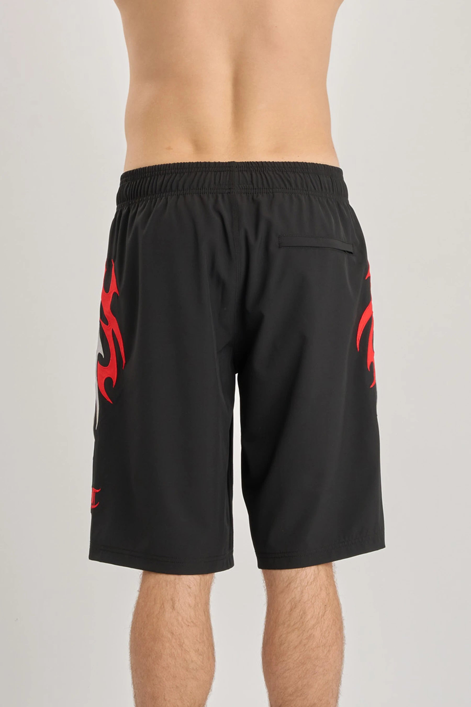 Jetpilot Tribal Boardshort - Black/Red