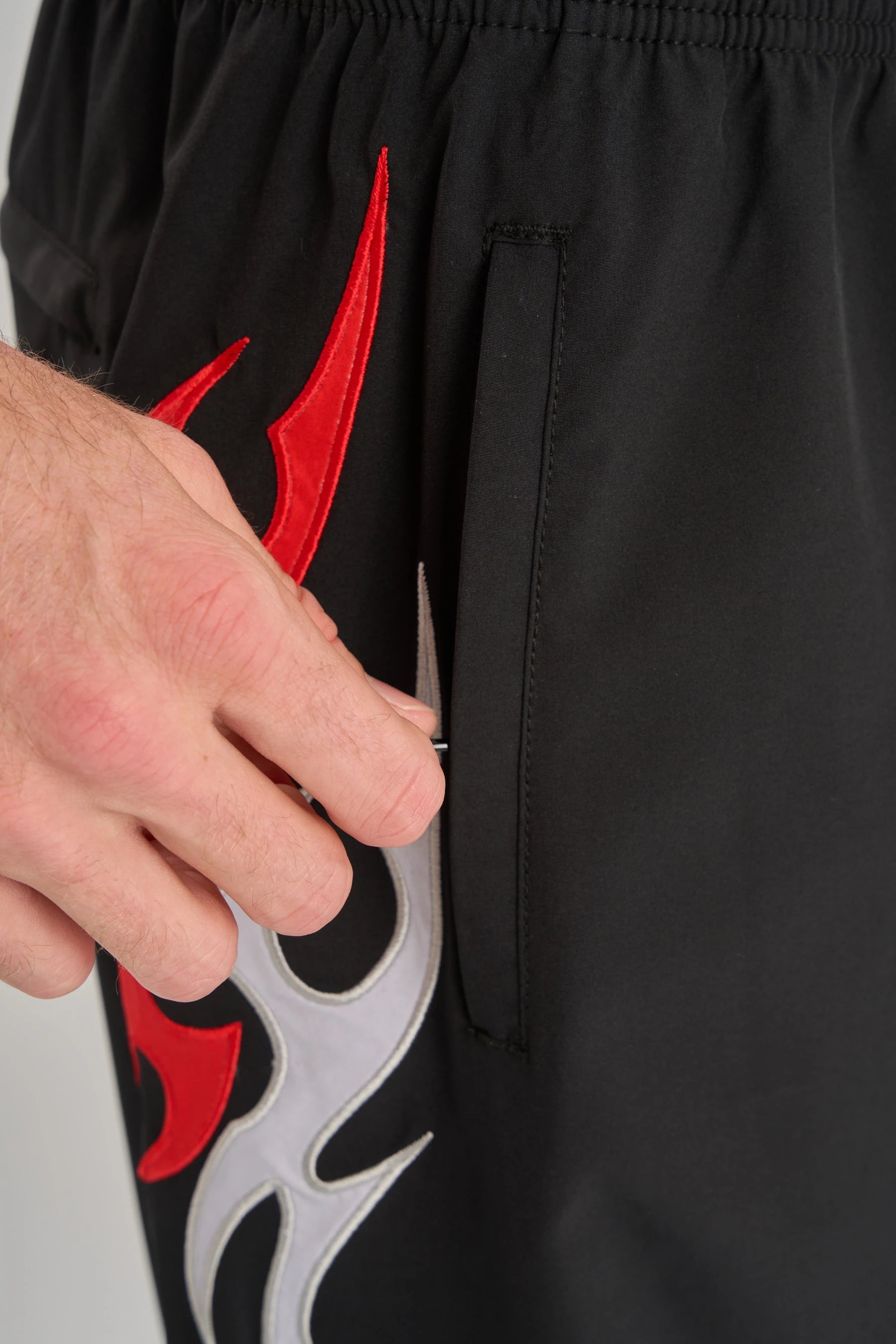 Jetpilot Tribal Boardshort - Black/Red