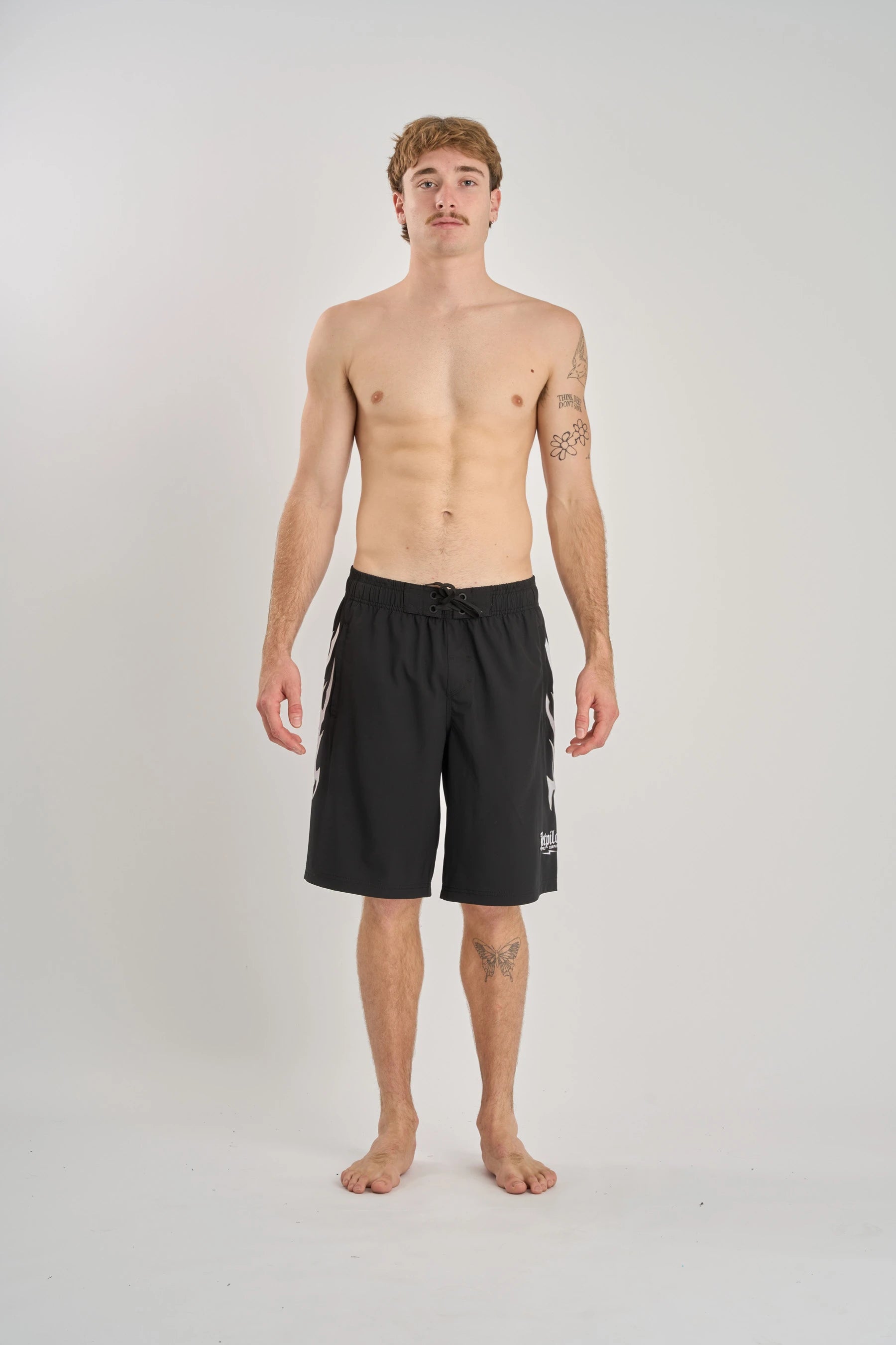 Jetpilot Tribal Boardshort - Black/White