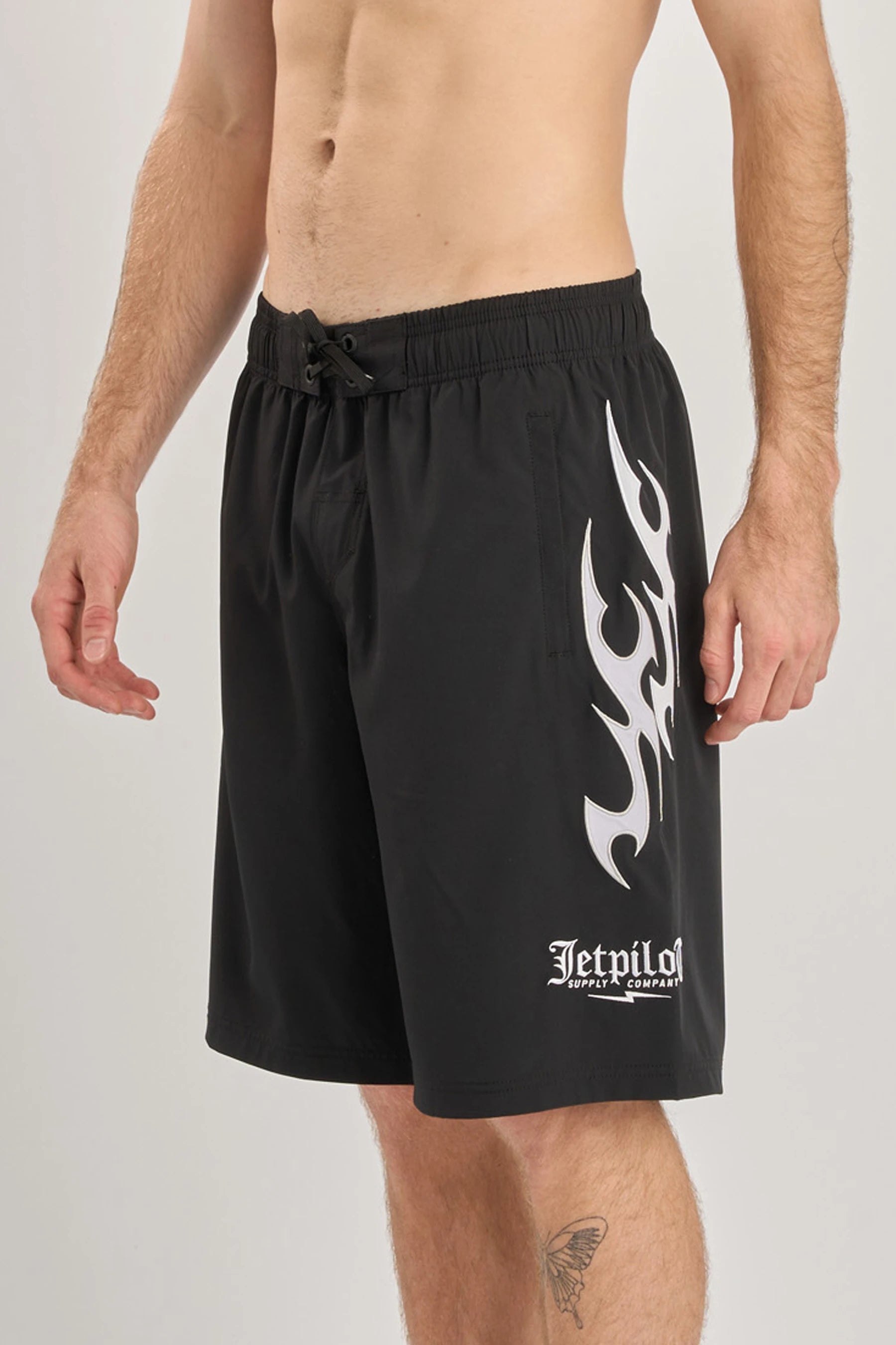 Jetpilot Tribal Boardshort - Black/White