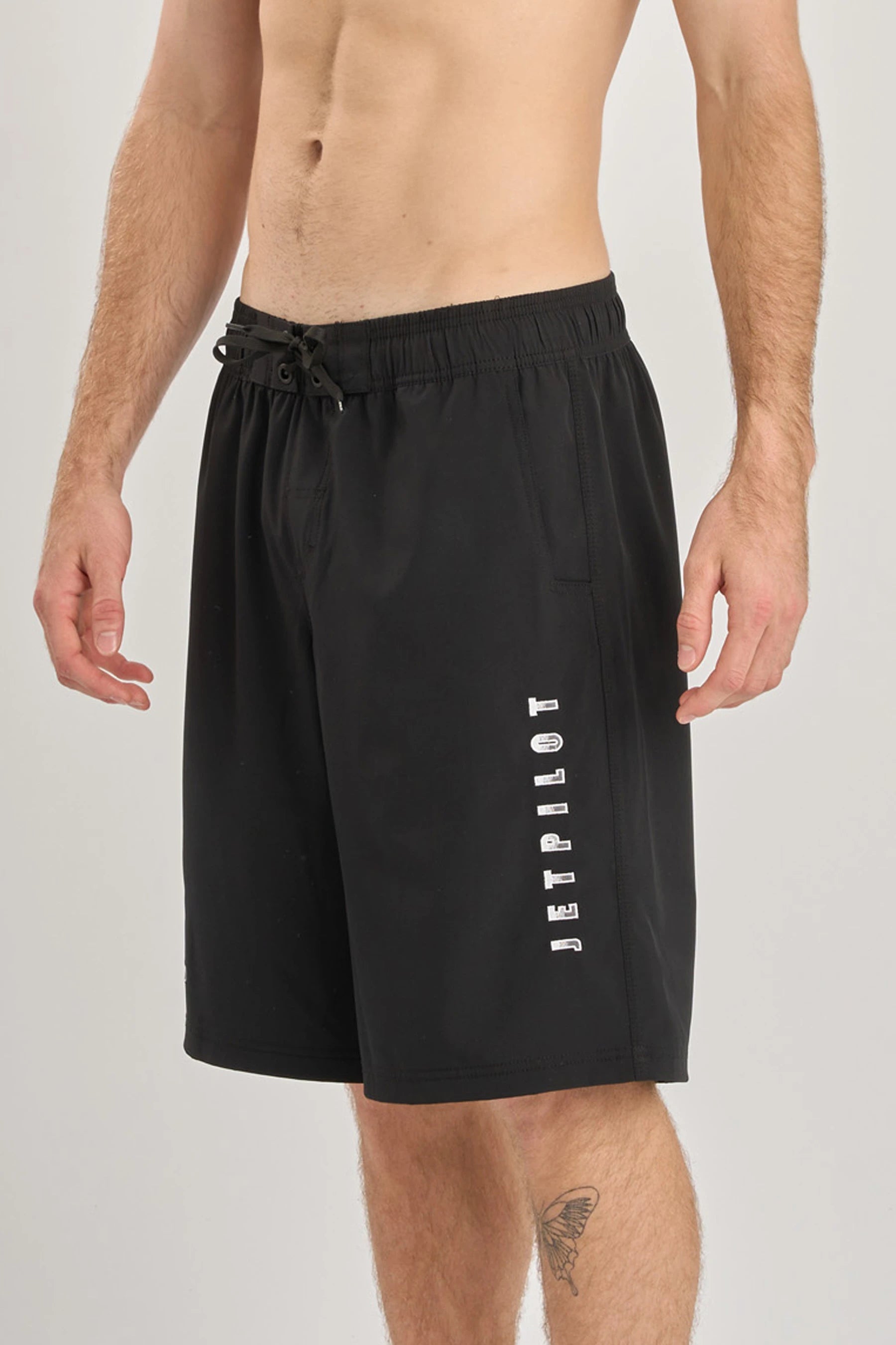 Jetpilot Flames Boardshort - Black/White