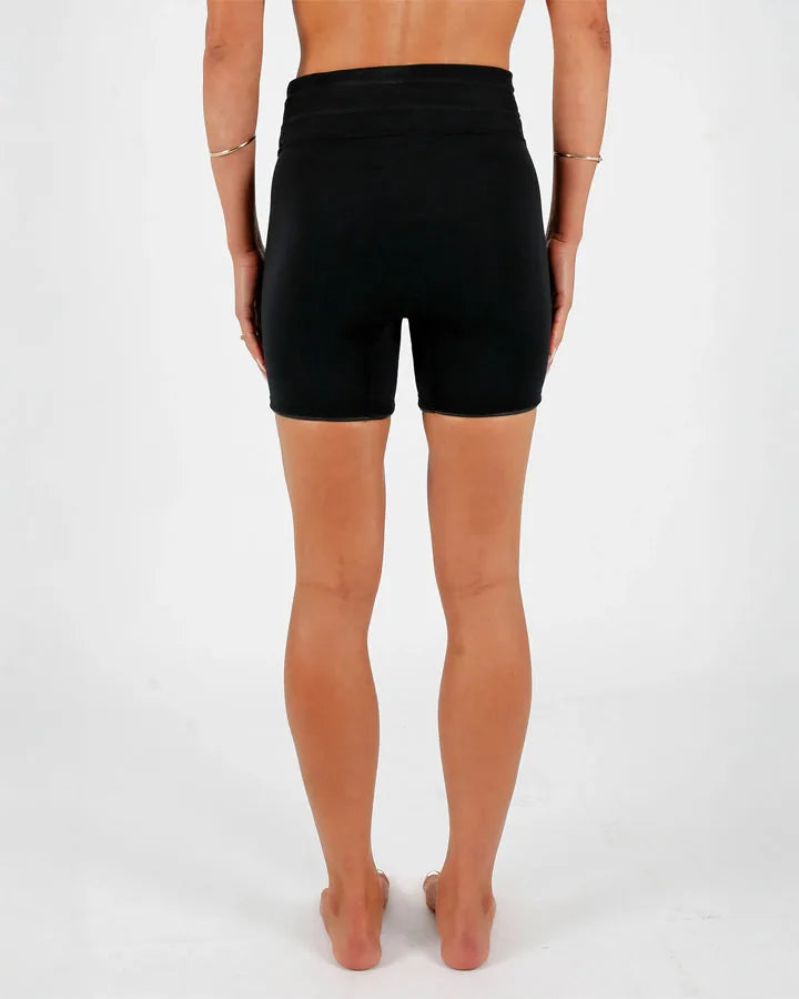 Jetpilot Corp 5" High Waisted Ladies Wetsuit Shorts - Black