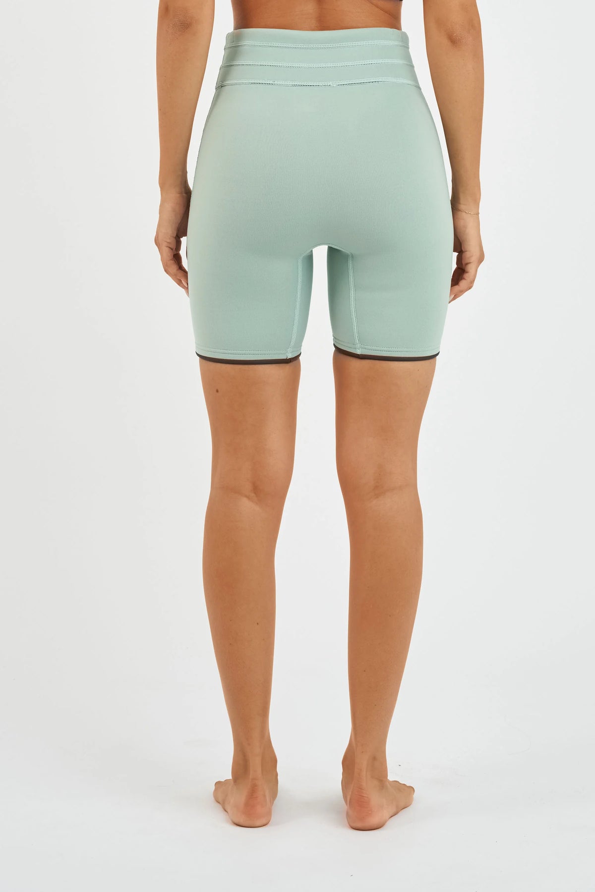 Jetpilot Corp 7" High Waisted Ladies Wetsuit Shorts - Sage