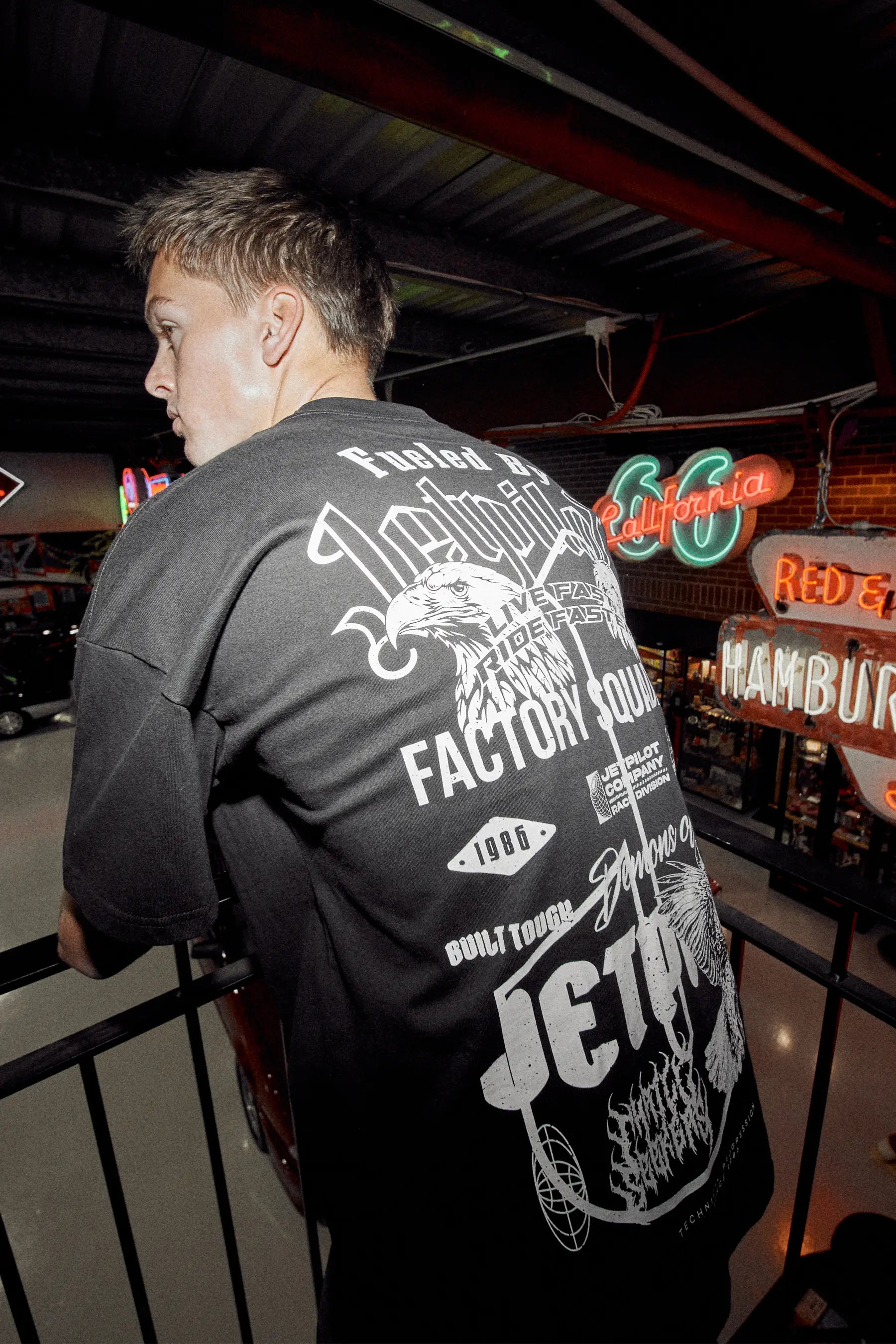Jetpilot Plastered Tee - Black