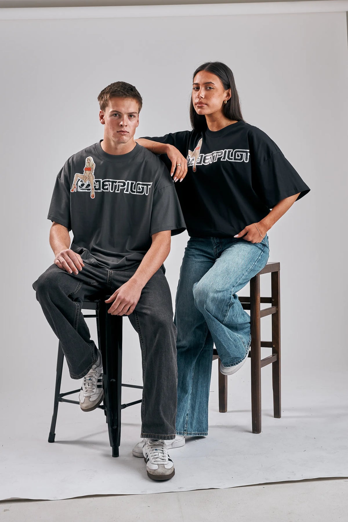 Jetpilot Double D Mens Tee - Grey
