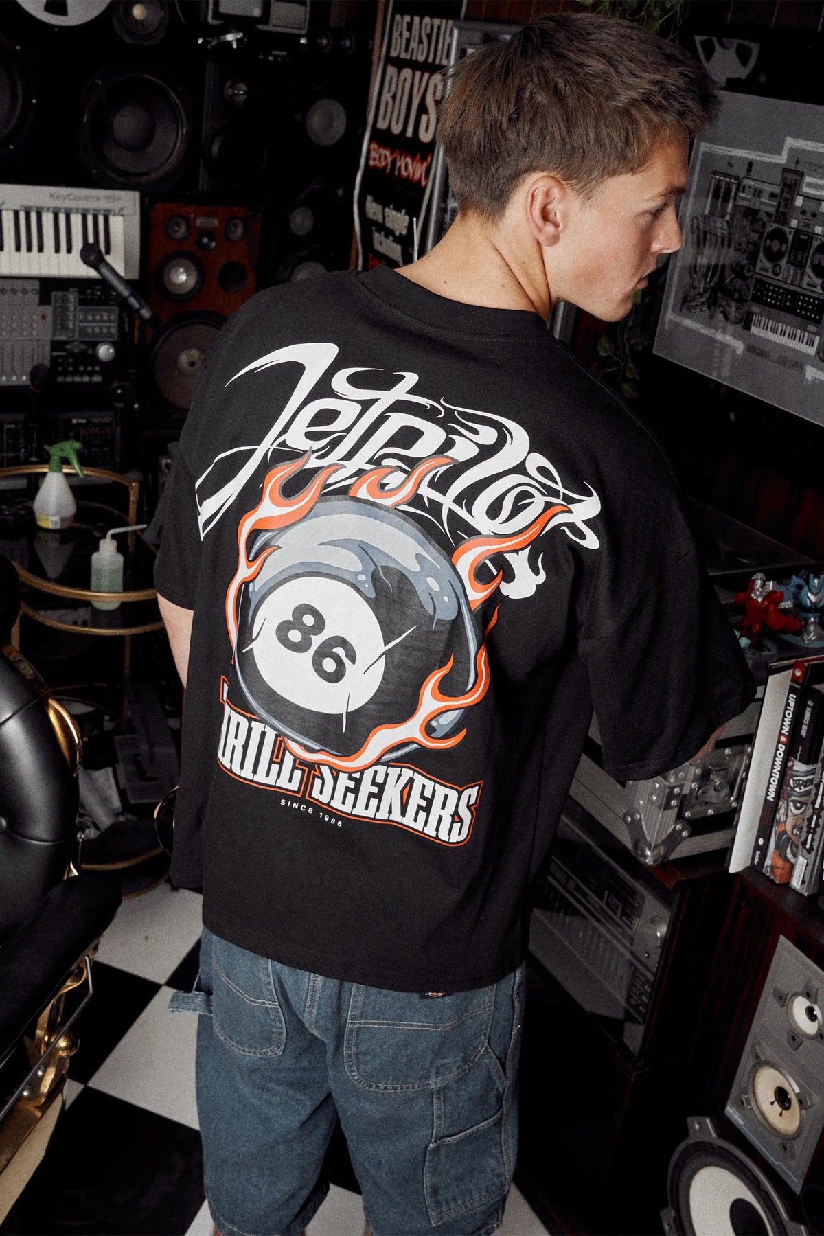 Jetpilot Baller Mens Tee - Black