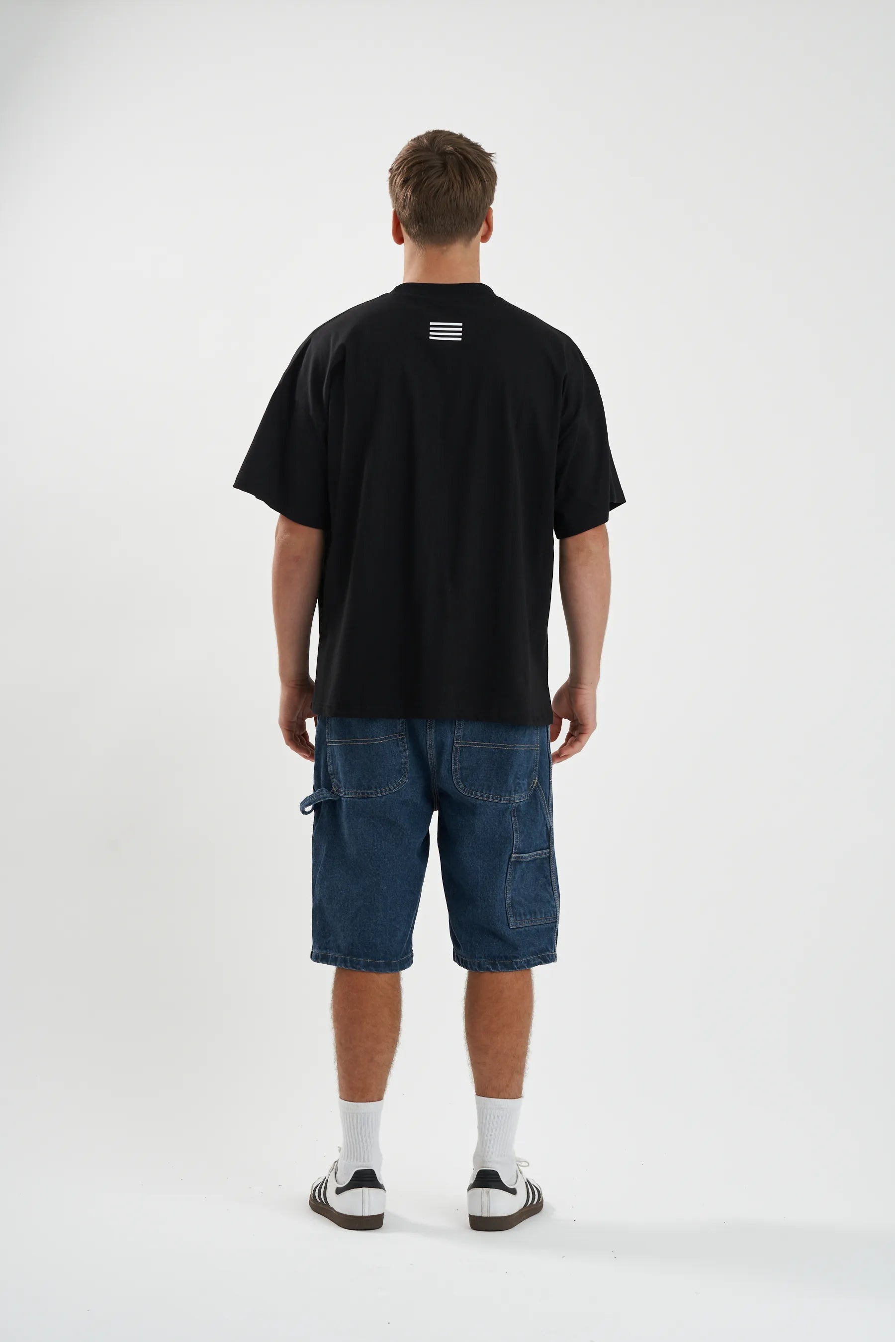 Jetpilot Vault Core mens oversized graphic tee in Black — view 5 of 11