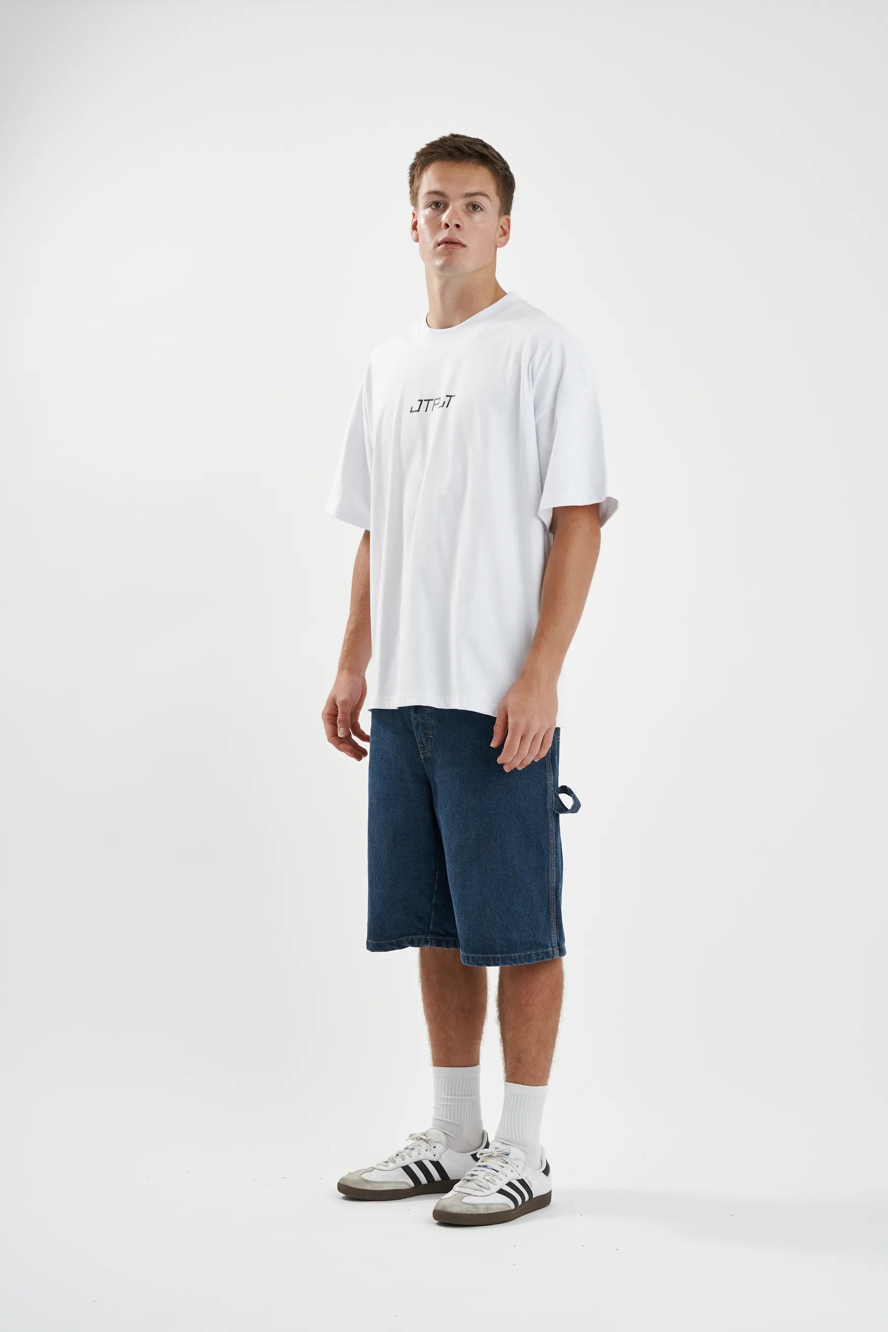 Jetpilot Vault Core mens oversized graphic tee in White — view 5 of 12