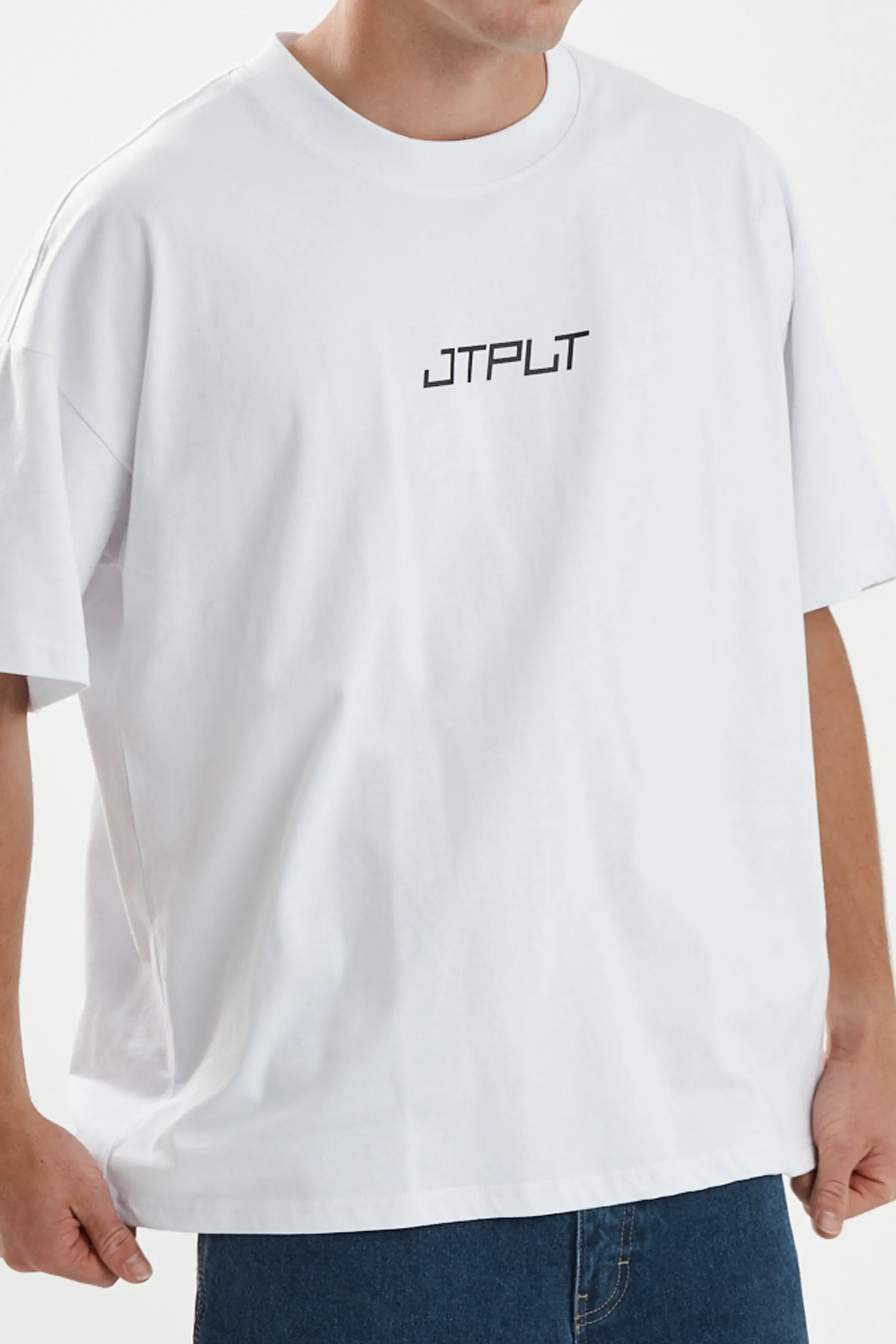 Jetpilot Vault Core mens oversized graphic tee in White — view 8 of 12