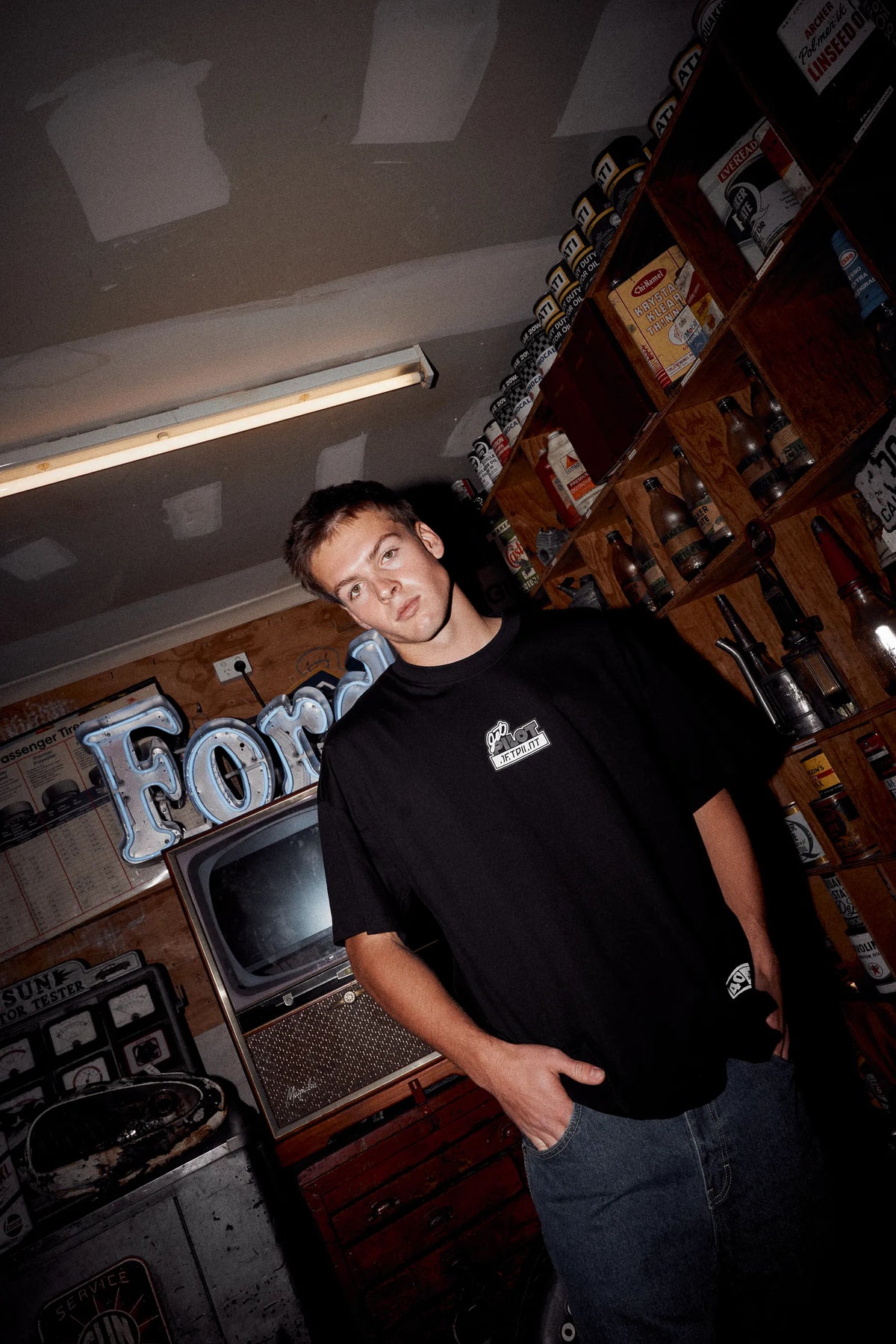 Jetpilot 40th Anniversary Tee - Black