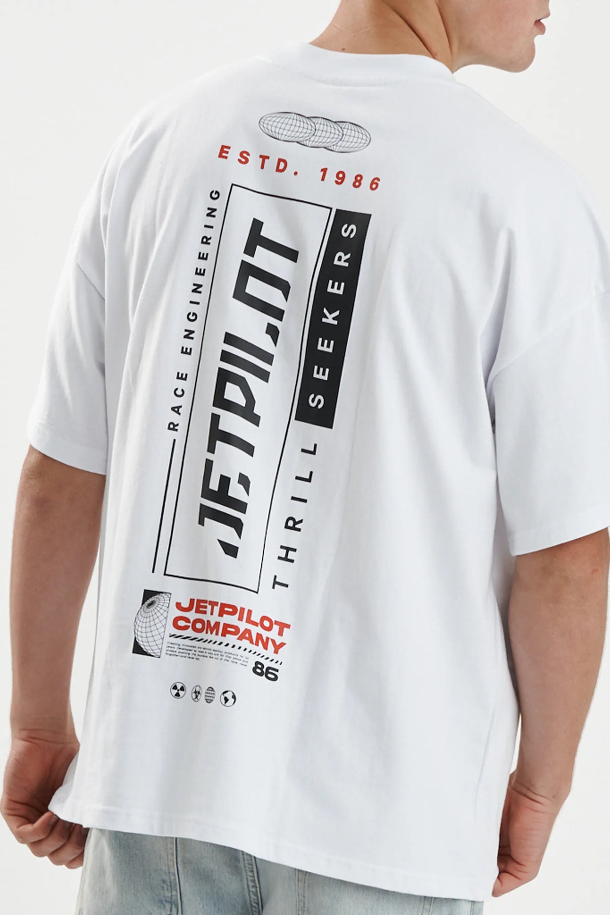 Jetpilot 86 Worldwide Tee - White