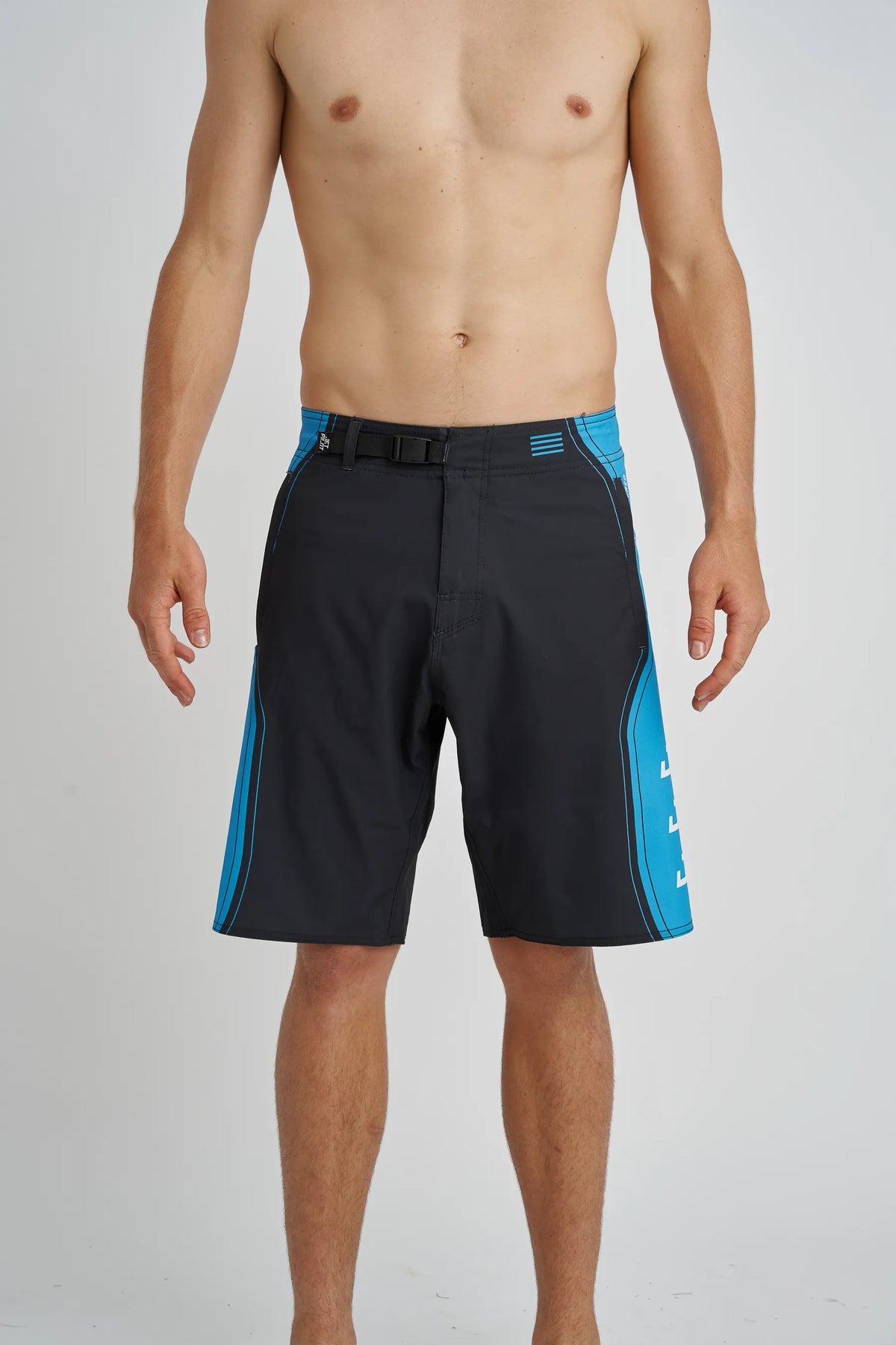 Jetpilot Vault mens board shorts in Blue — front view