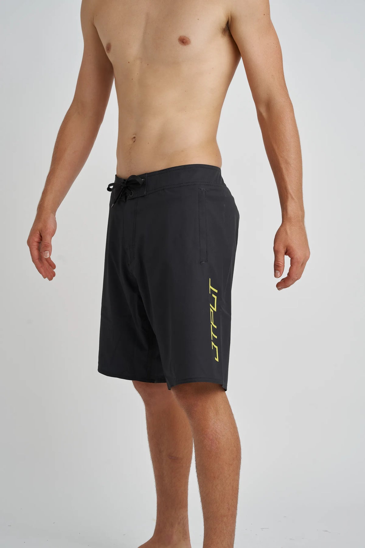 Jetpilot JTPLT mens ride shorts in Black — side view