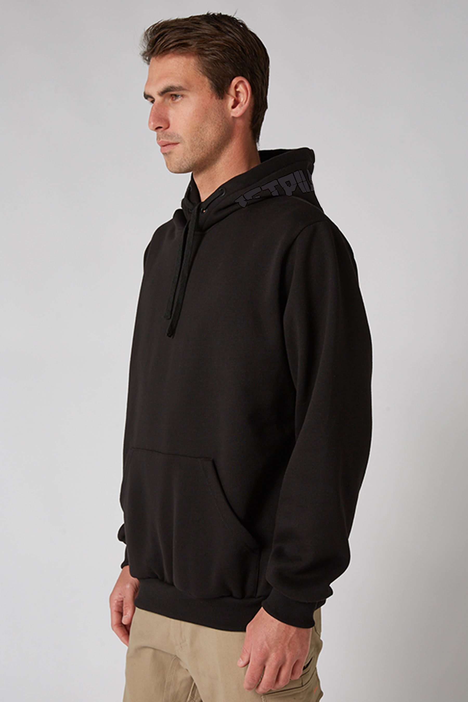 Jetpilot Sparked Mens Pullover Hoodie - Black/Coal - photo 3 — view 02 (3)