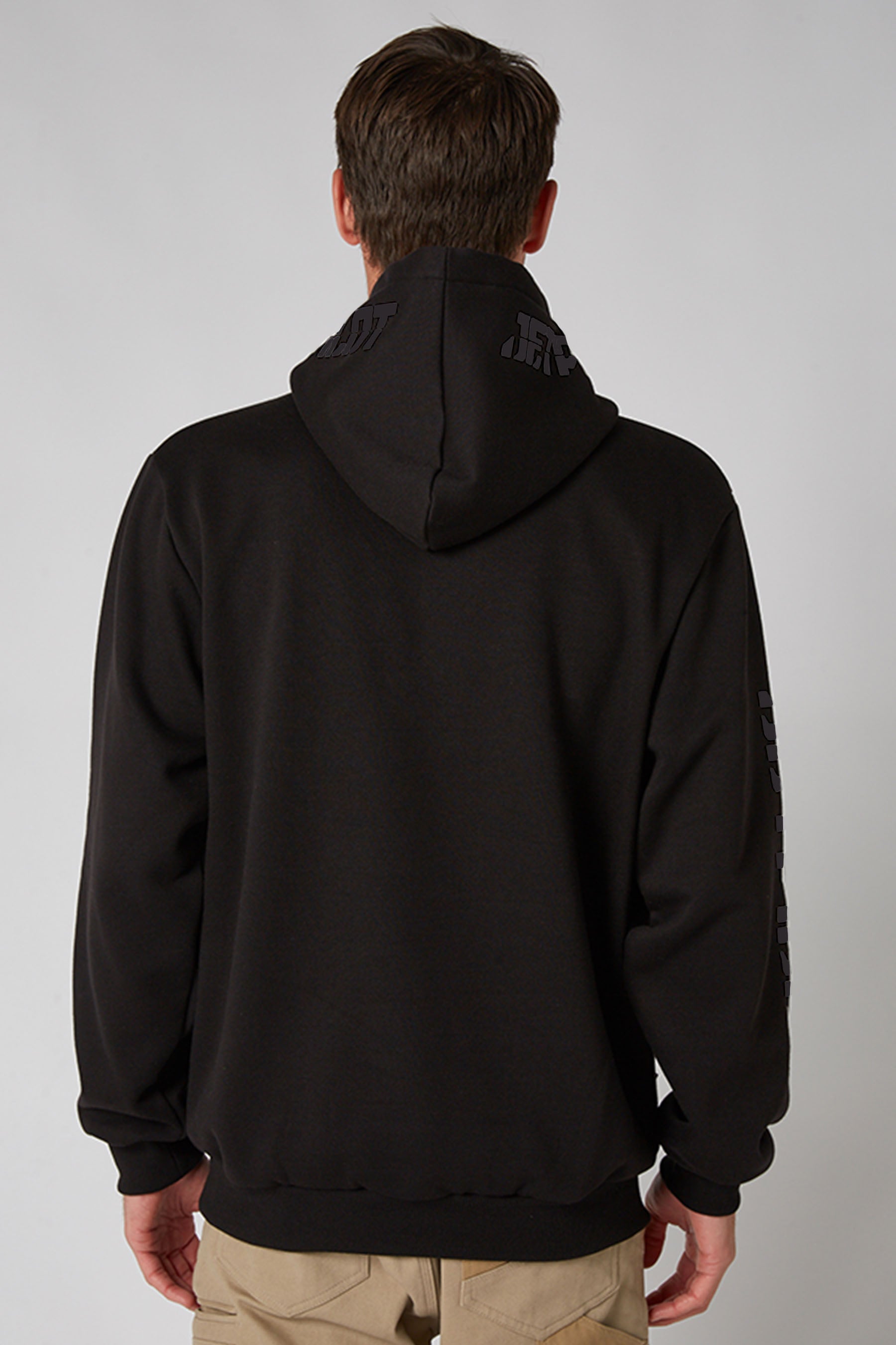 Jetpilot Sparked Mens Pullover Hoodie - Black/Coal - photo 4 — view 03 (3)