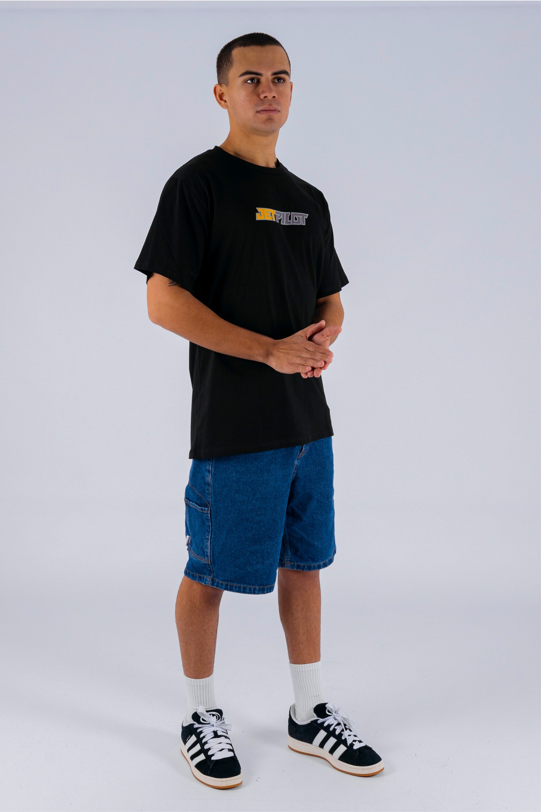 Jetpilot Stickered Tee - Black/Multi - photo 4 — view 4 (3)