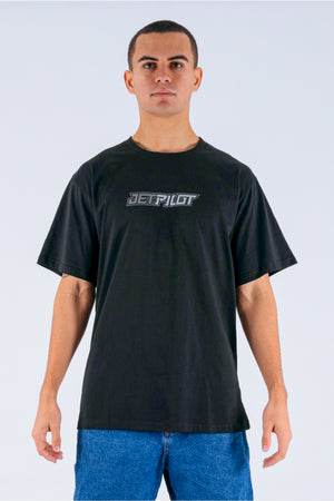 Jetpilot Tough Spinal Tee - Black/Charcoal