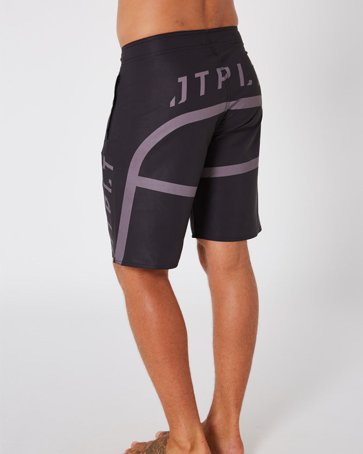 Jetpilot Vault Apex Mens Boardshorts - Black/Charcoal Lifestyle 8