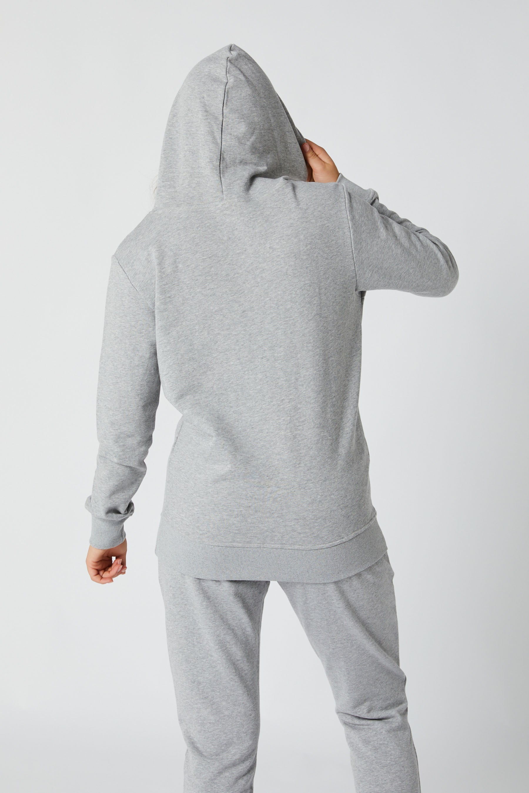 Jetpilot Simple Ladies Hoodie - Grey/Marle