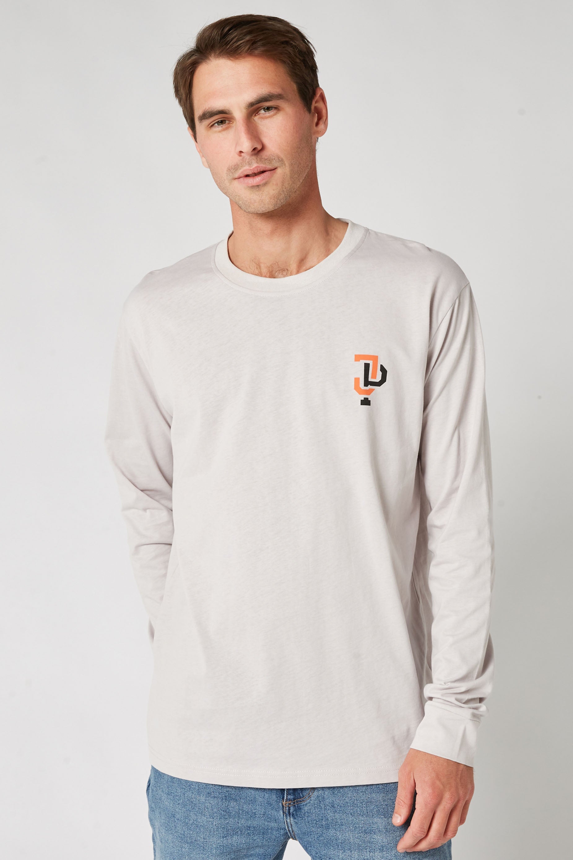 Jetpilot Linked L/S Mens Tee - Putty