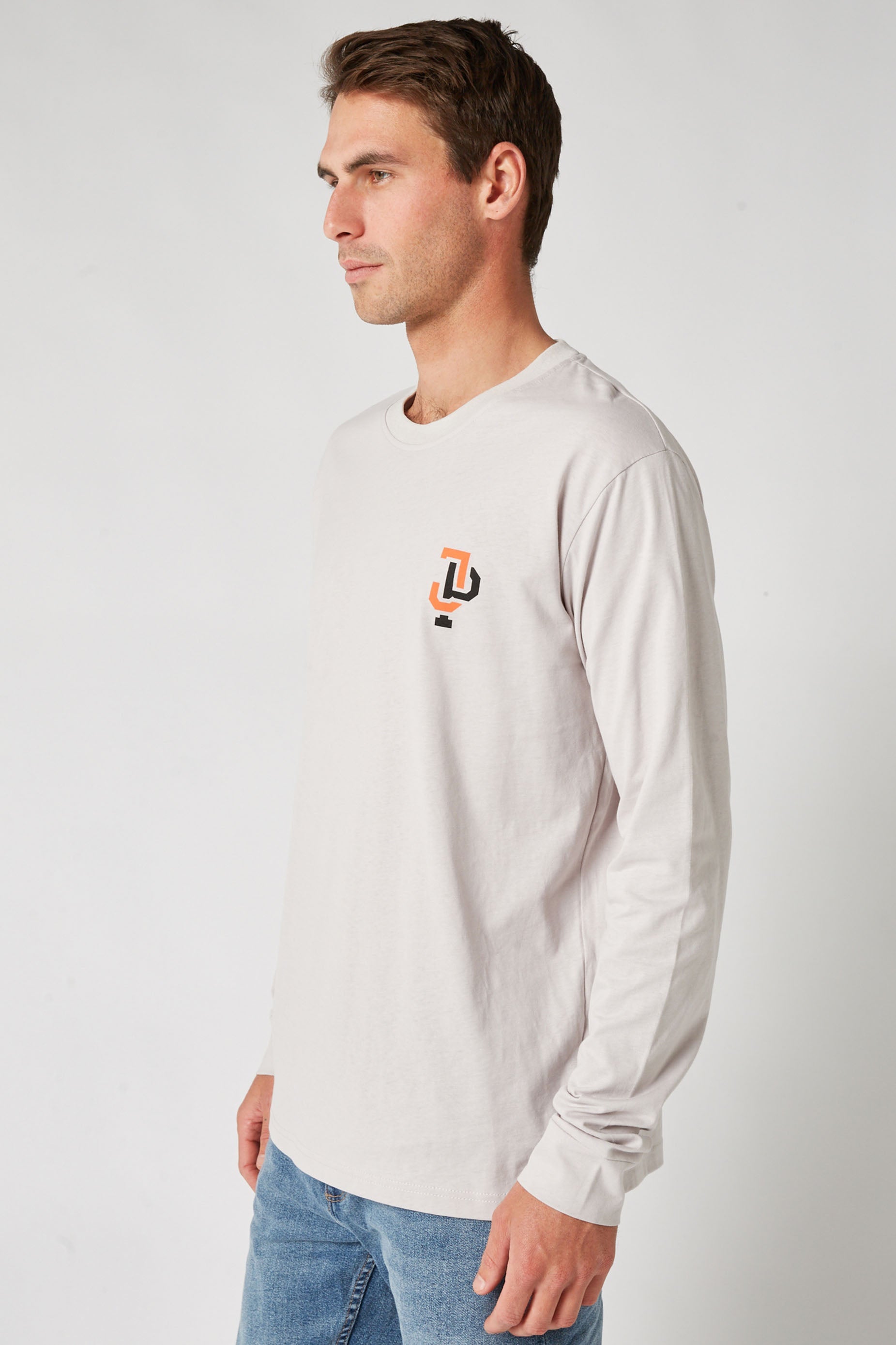 Jetpilot Linked L/S Mens Tee - Putty