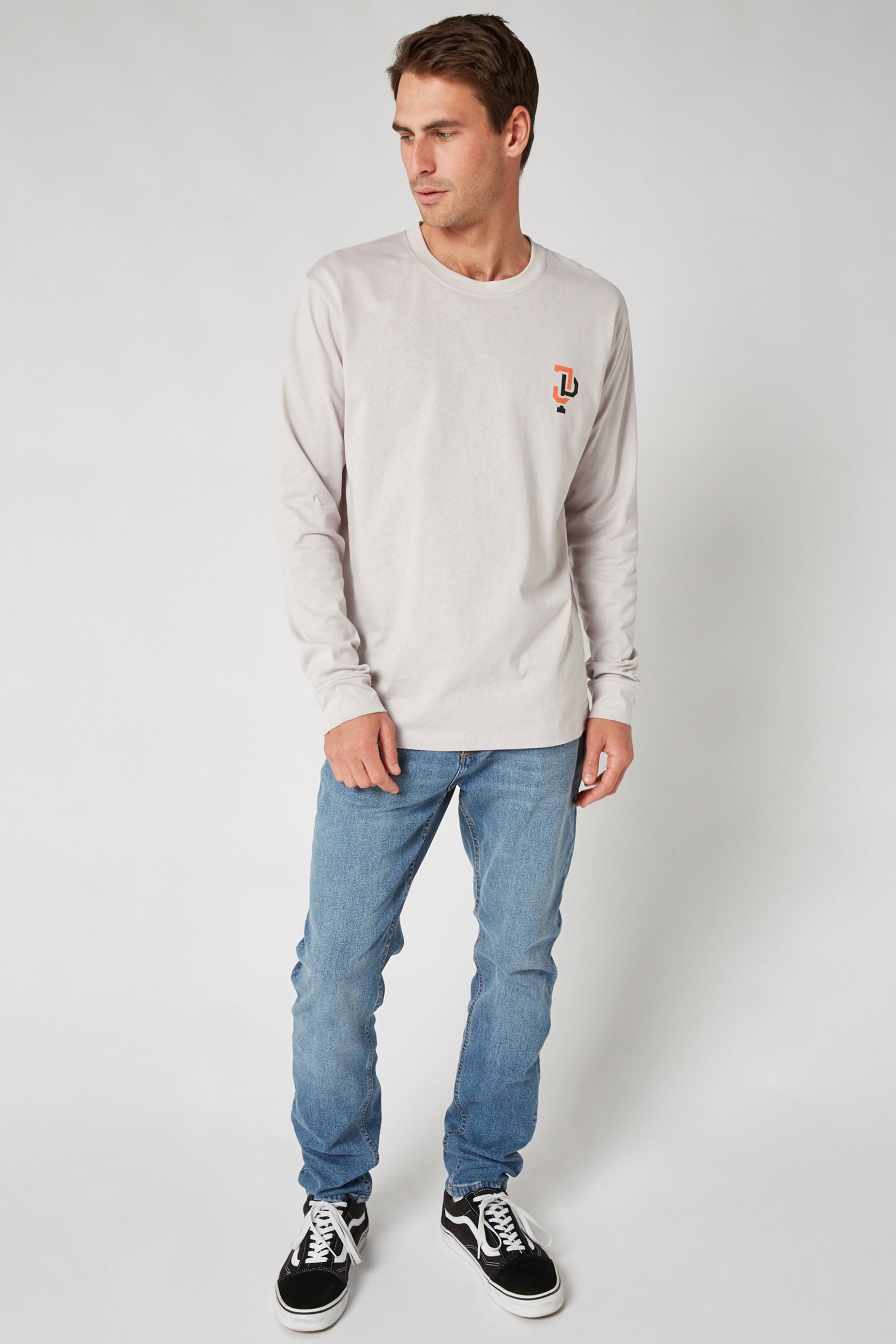 Jetpilot Linked L/S Mens Tee - Putty