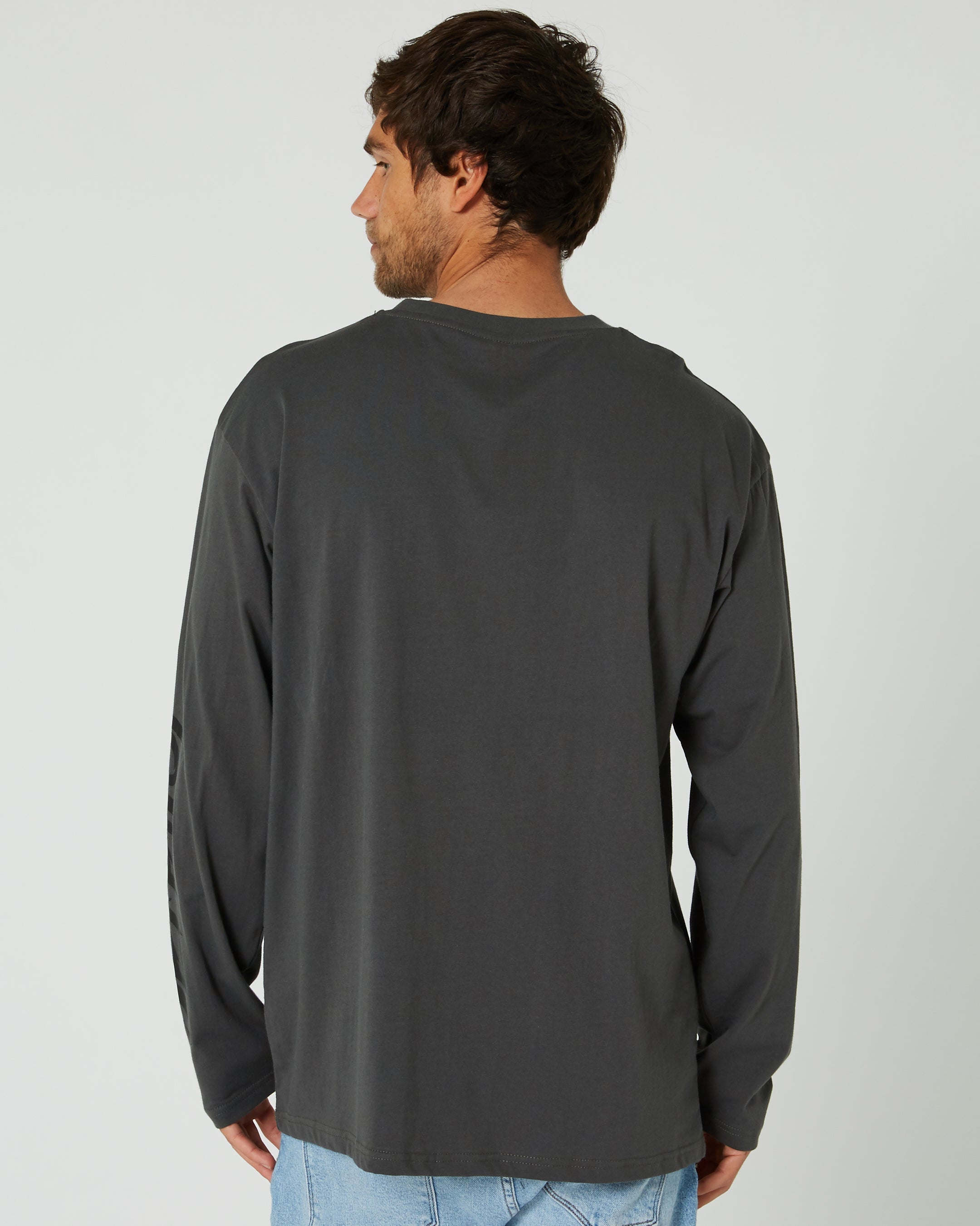 Jetpilot Race Tech Mens Long Sleeve Tee - Charcoal 6 — view 04 (3)