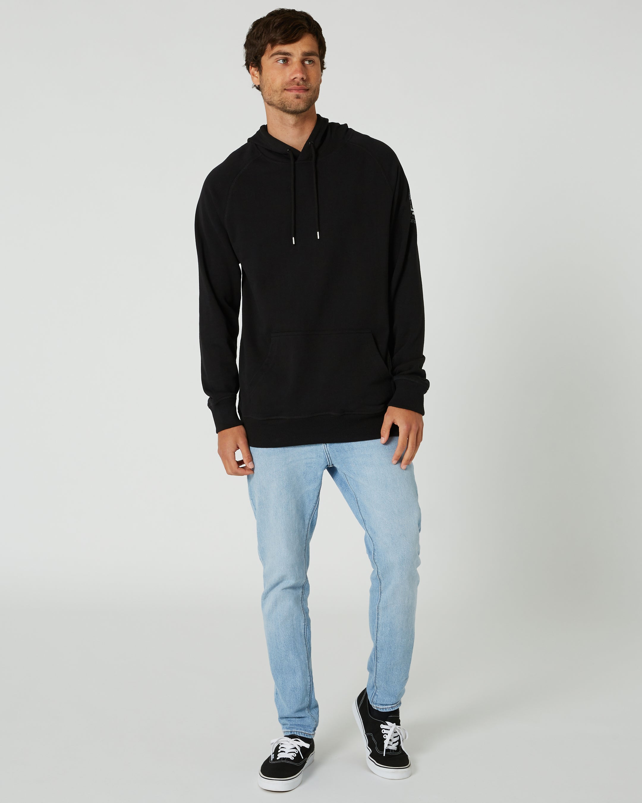 Jetpilot Global Mens Pullover Hoodie - Black 4 — view 01 (3)