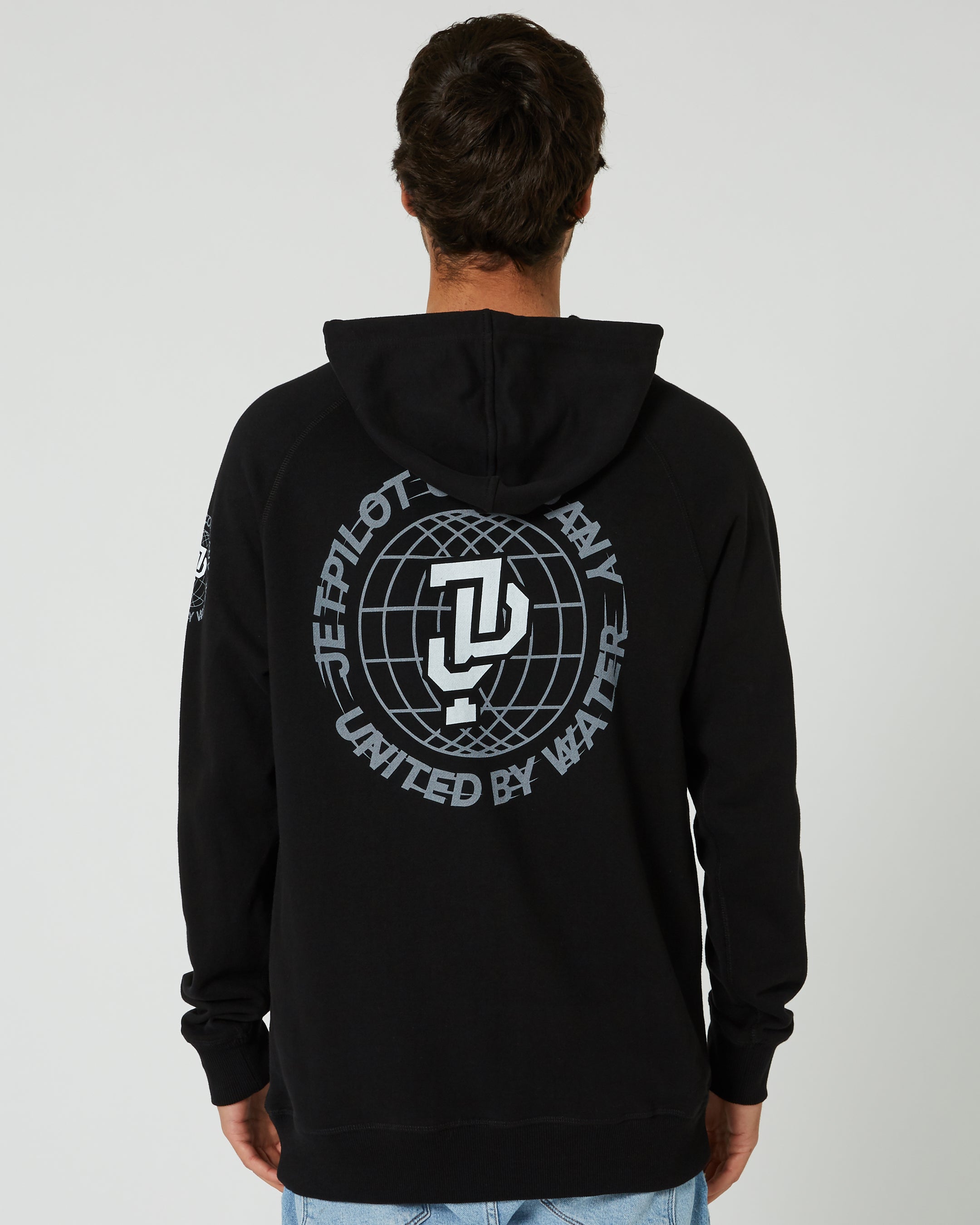 Jetpilot Global Mens Pullover Hoodie - Black 8 — view 05 (3)