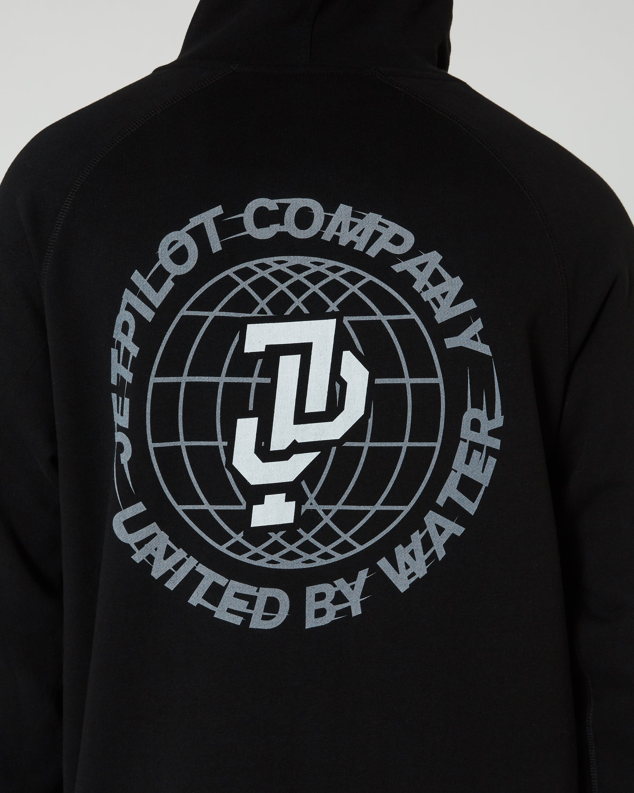 Jetpilot Global Mens Pullover Hoodie - Black 6 — view 07 (3)