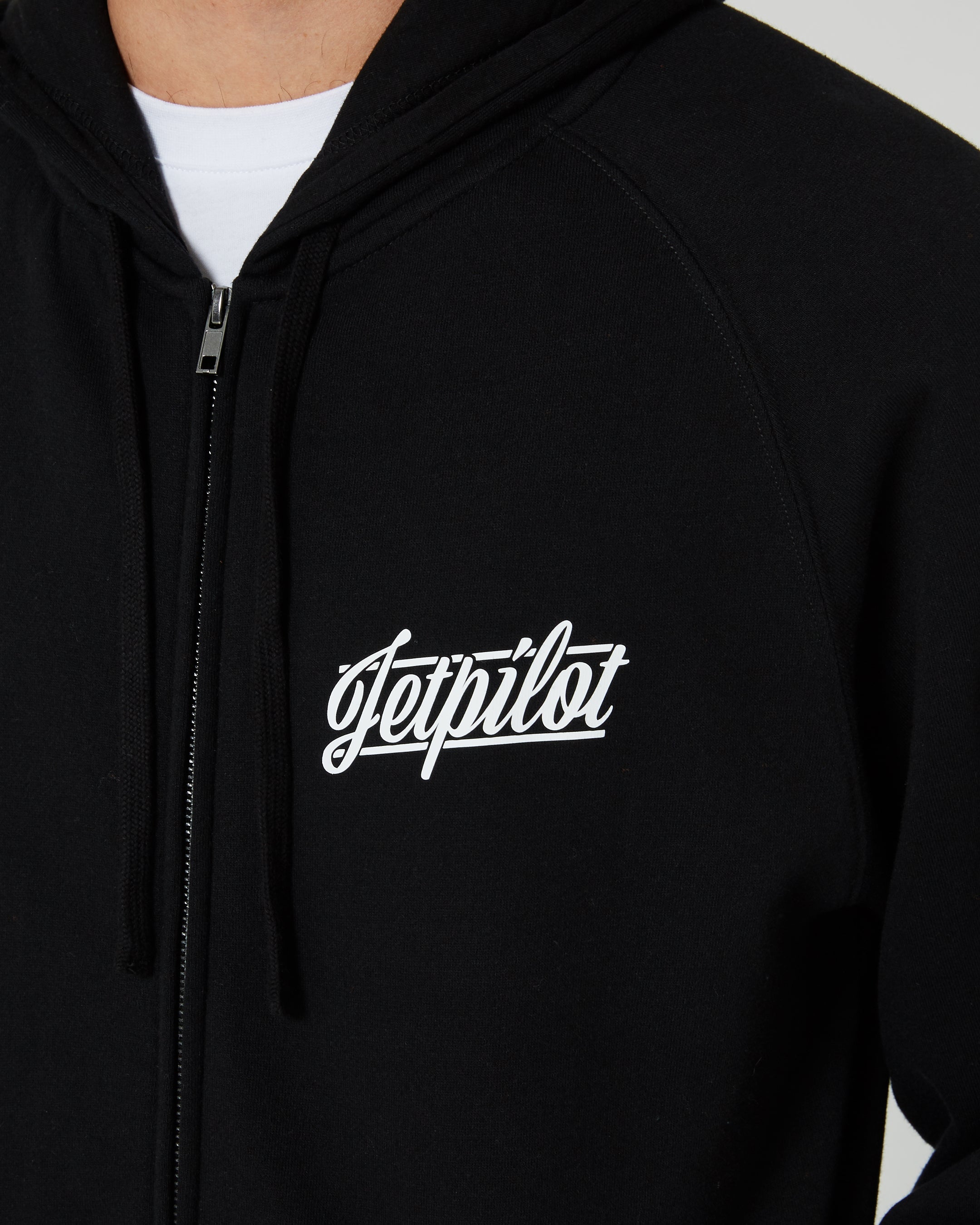 Jetpilot Friday Mens Zip-Up Hoodie - Black 4