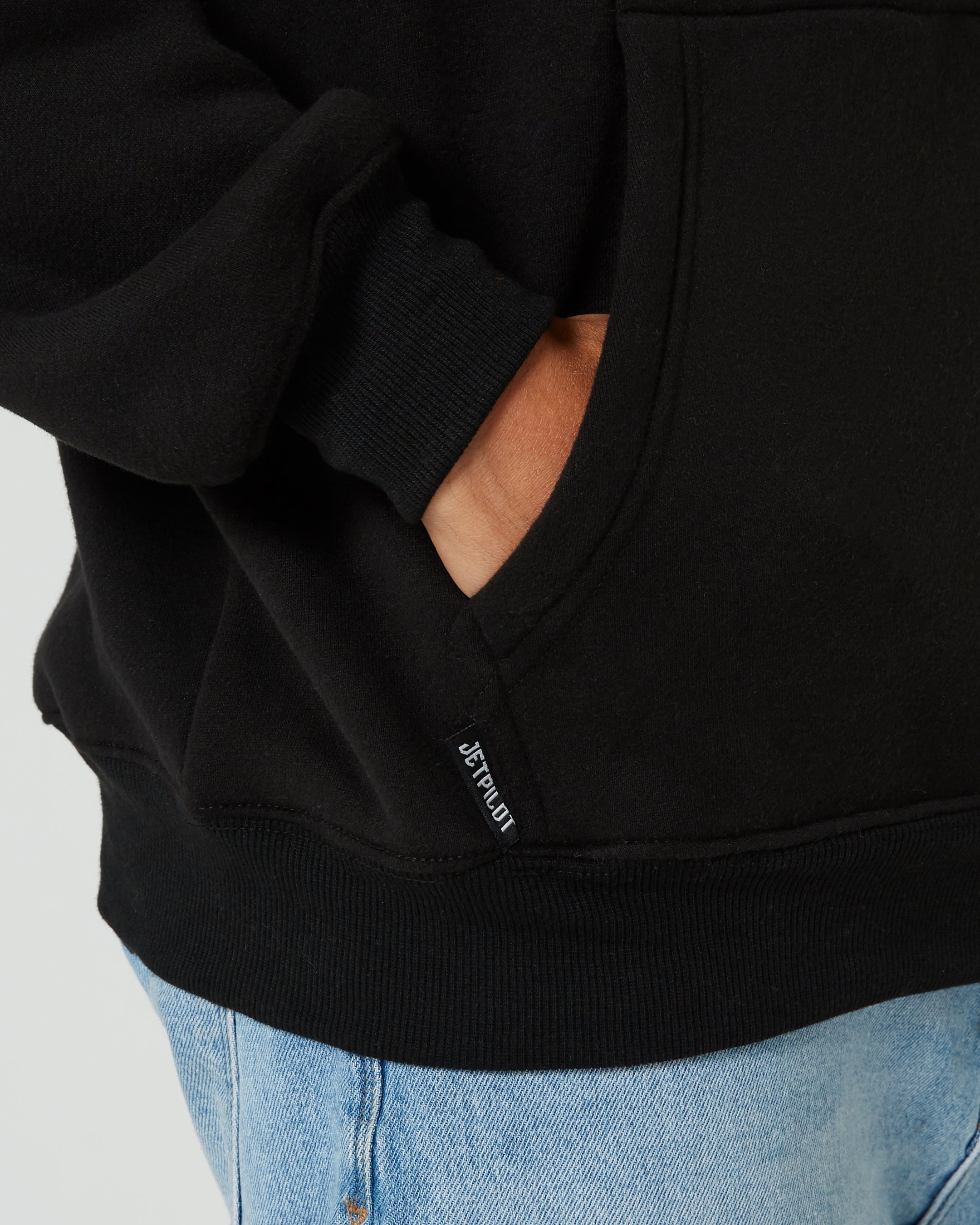 Jetpilot United Mens Pullover Hoodie - Black 2 — view 08 (4)