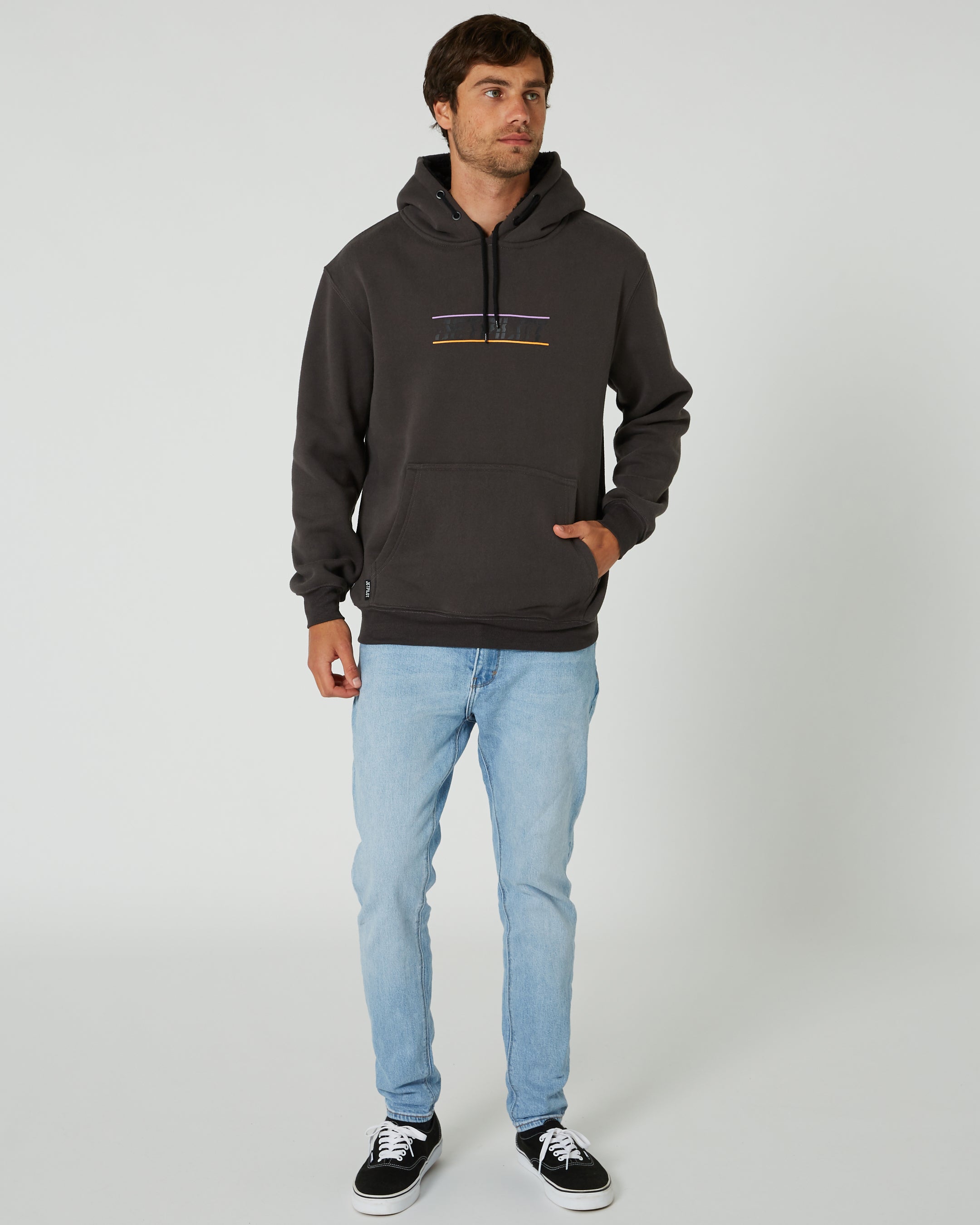 Jetpilot United Mens Pullover Hoodie - Black 5 — view 01 (4)