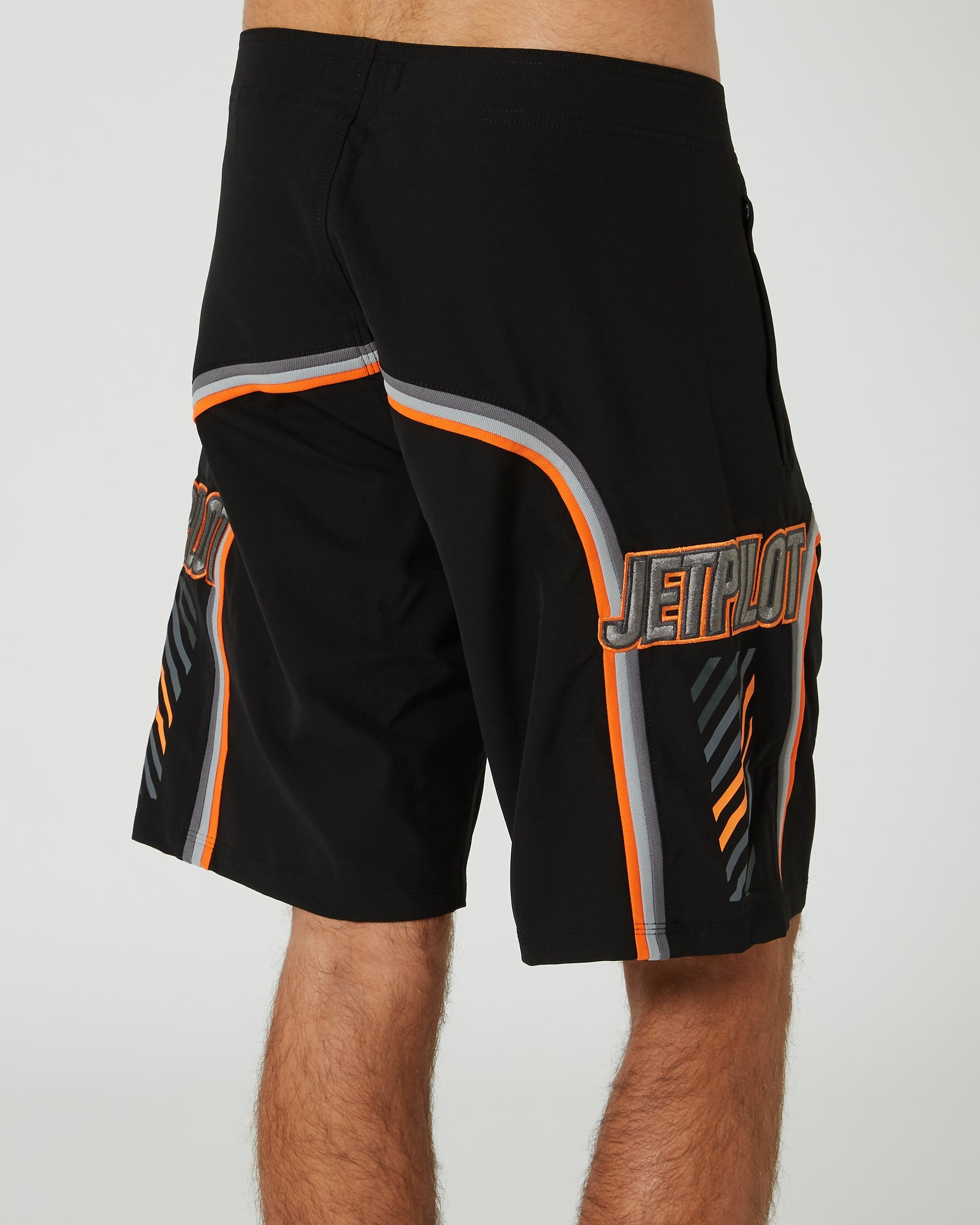 Jetpilot F4 Mens Boardshorts - Black/Orange 5