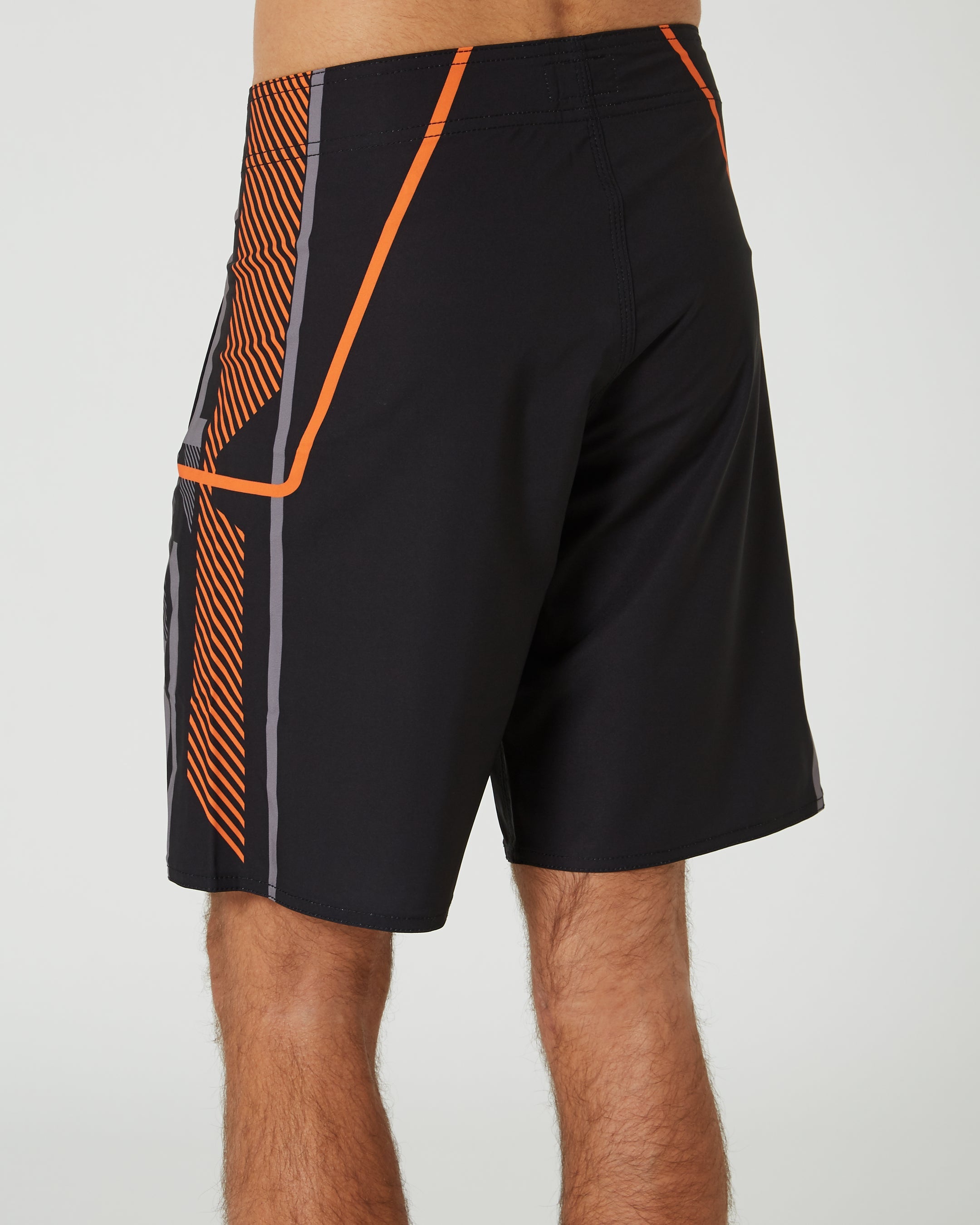 Jetpilot Rally Mens Boardshorts - Black/Orange 5