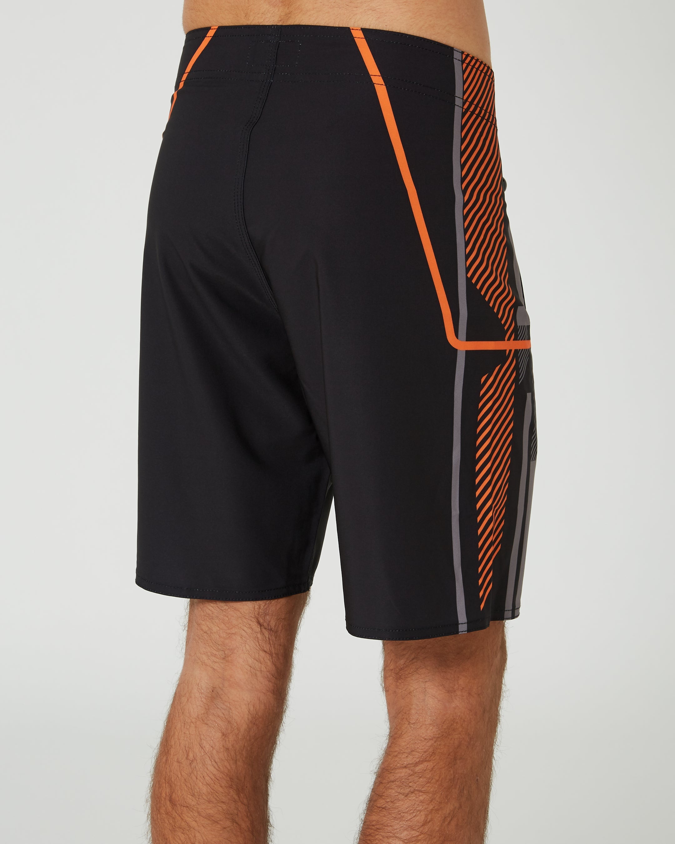 Jetpilot Rally Mens Boardshorts - Black/Orange 4