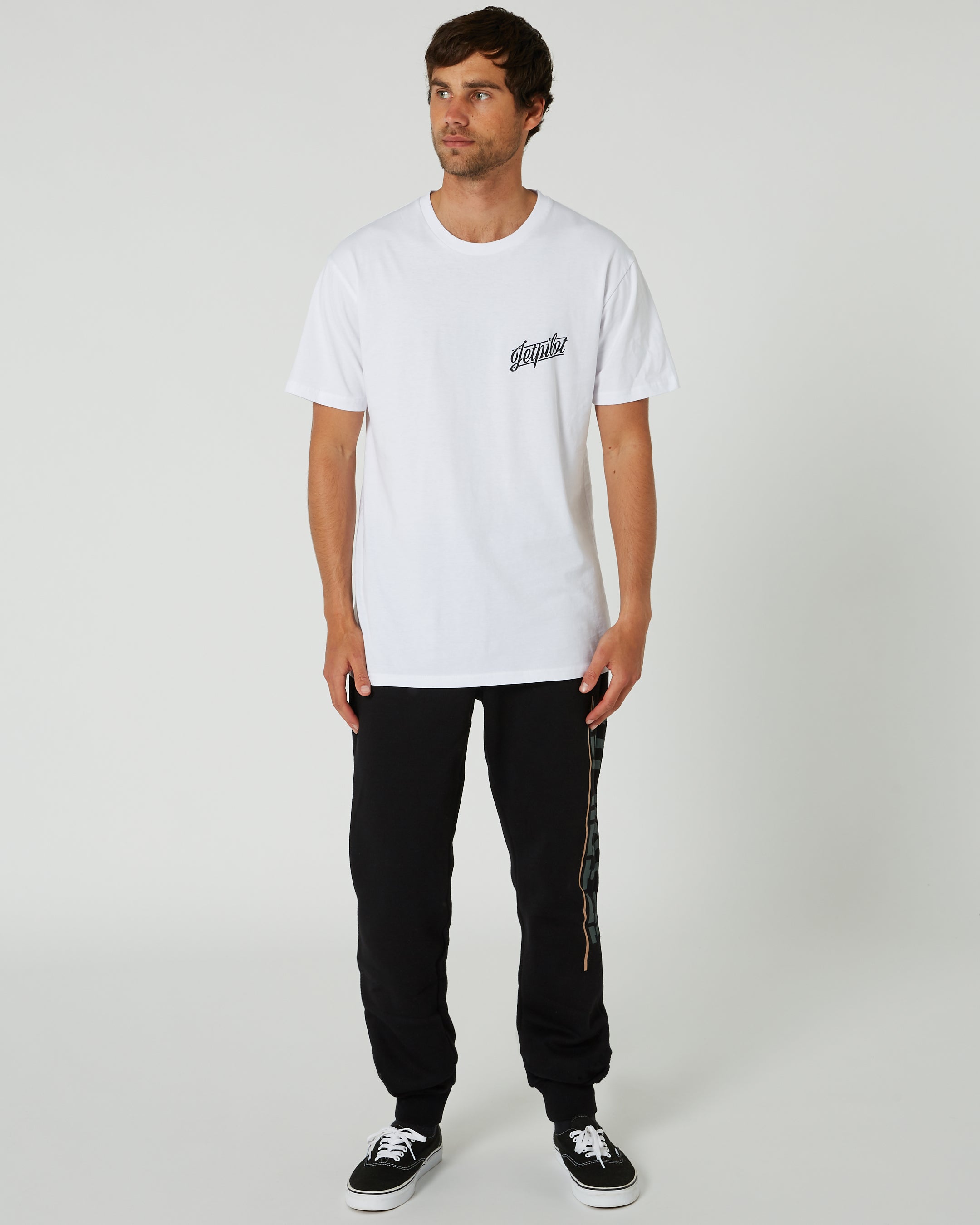 Jetpilot United Mens Trackpant - Black 8 — view 01 (4)